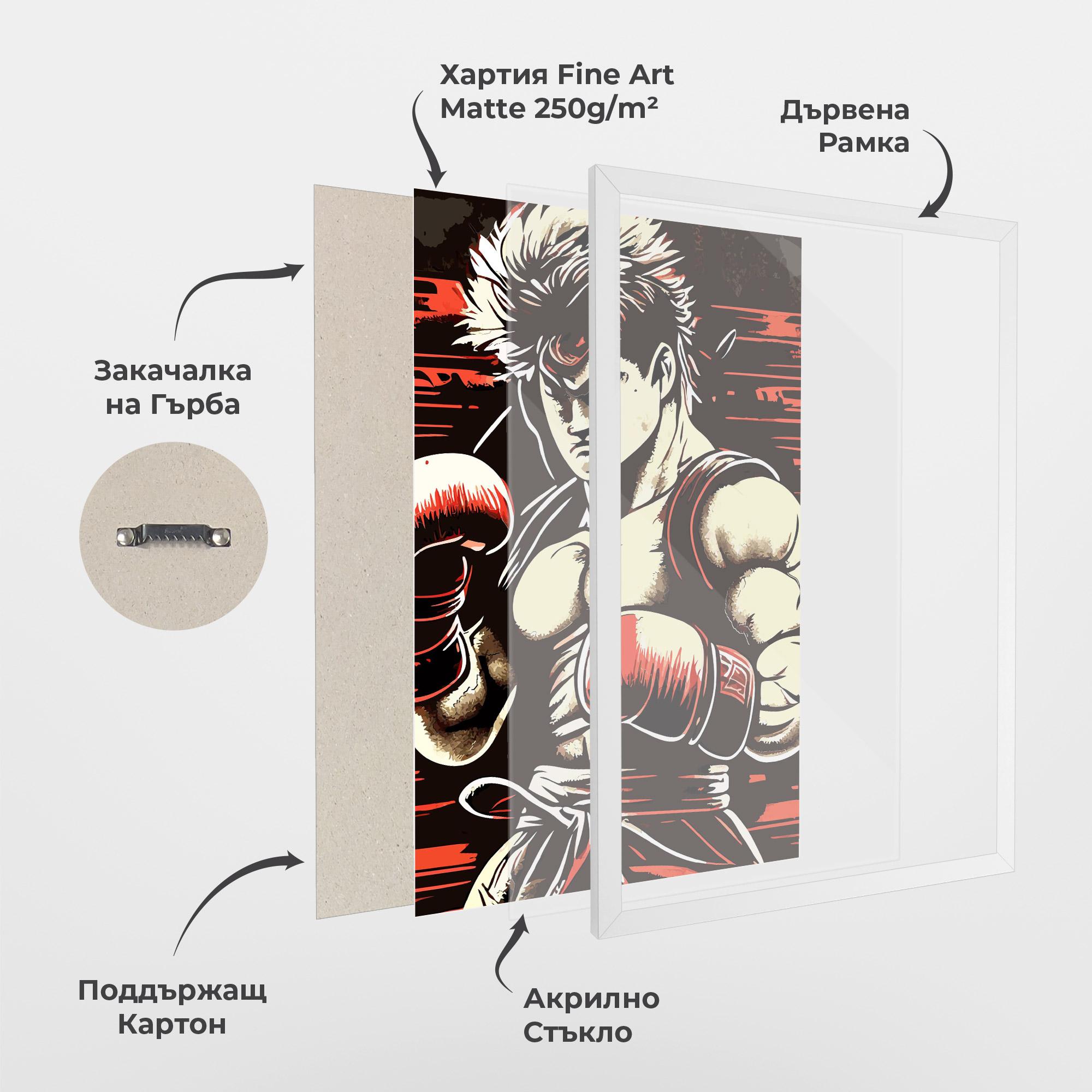 Рамкиран постер Video Game Boxing mockup 1