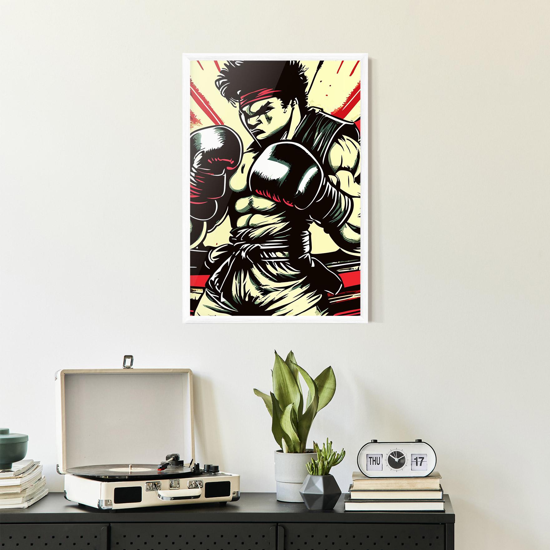 Рамкиран постер Box Video Game mockup 2