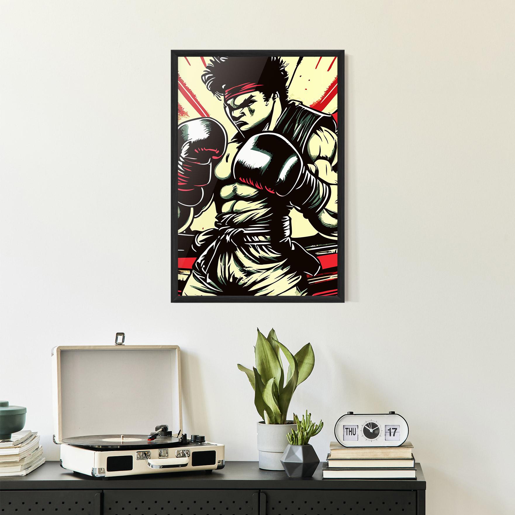 Рамкиран постер Box Video Game mockup 2