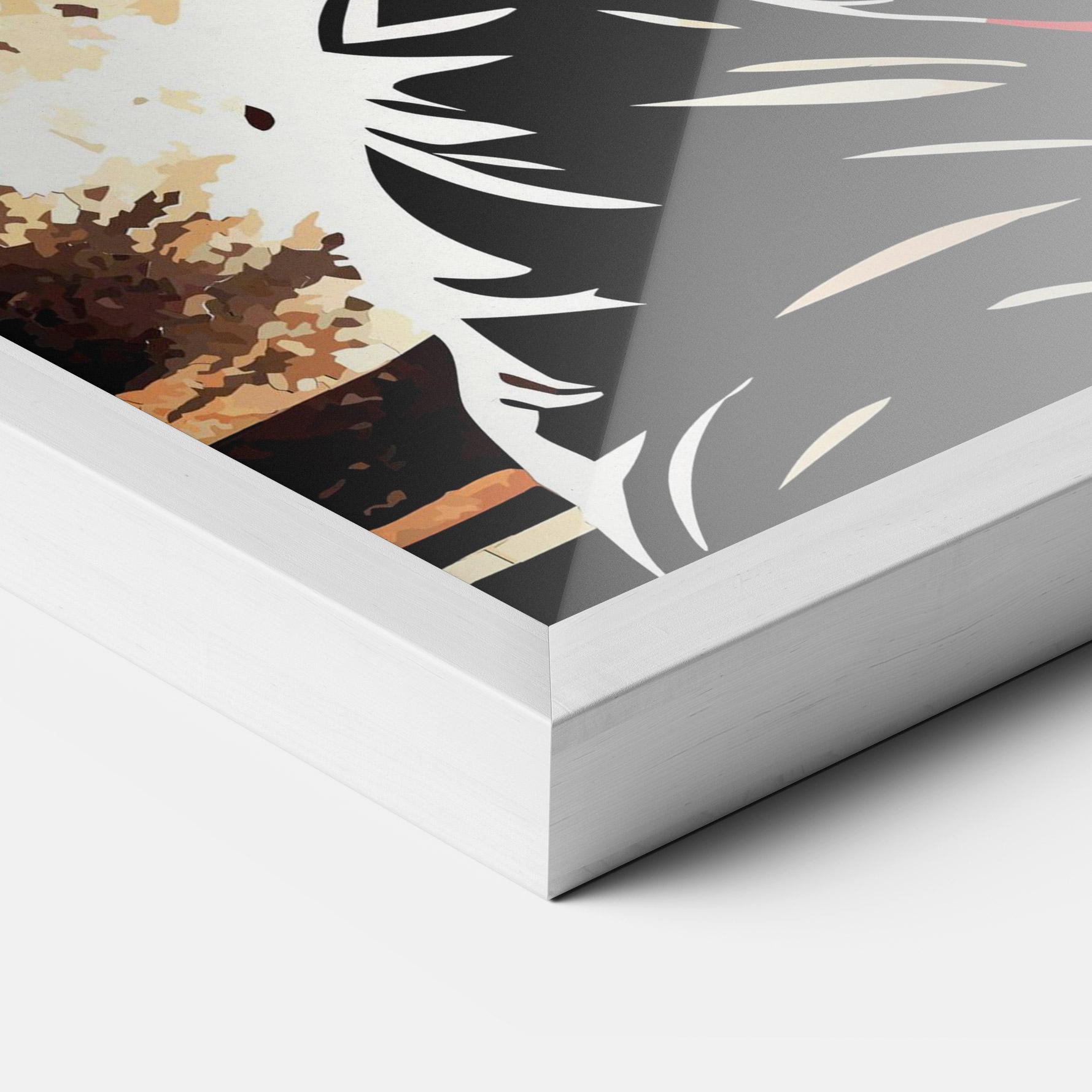 Рамкиран постер Boxing Video Game mockup 3