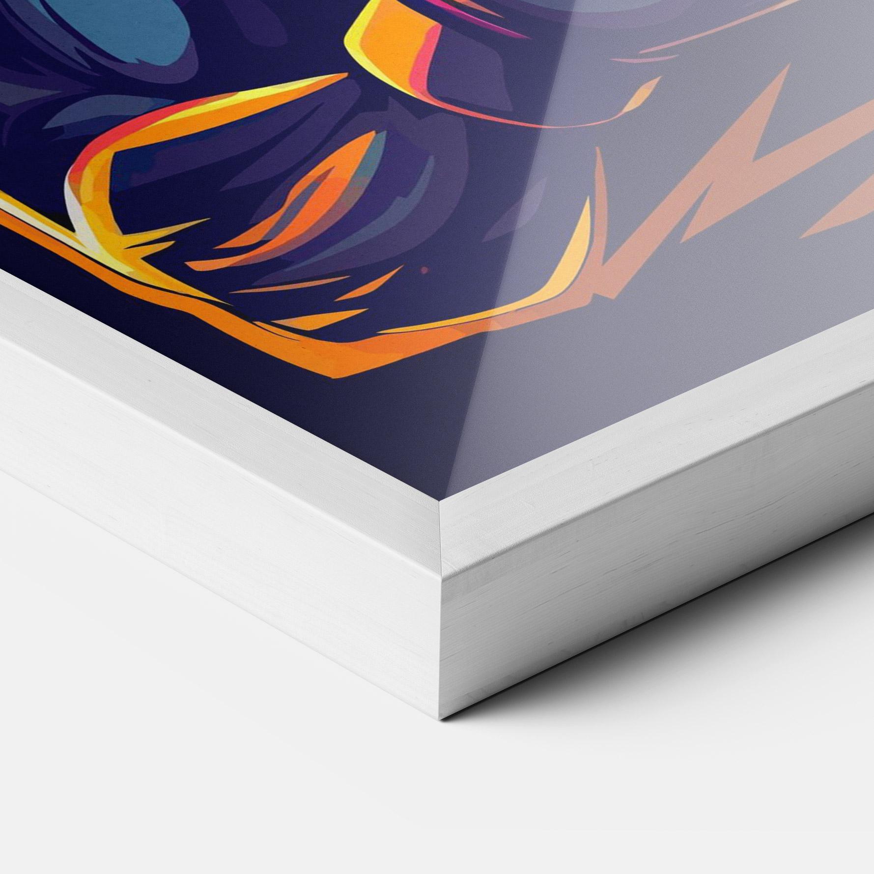 Рамкиран постер Yellow Pink Box mockup 3