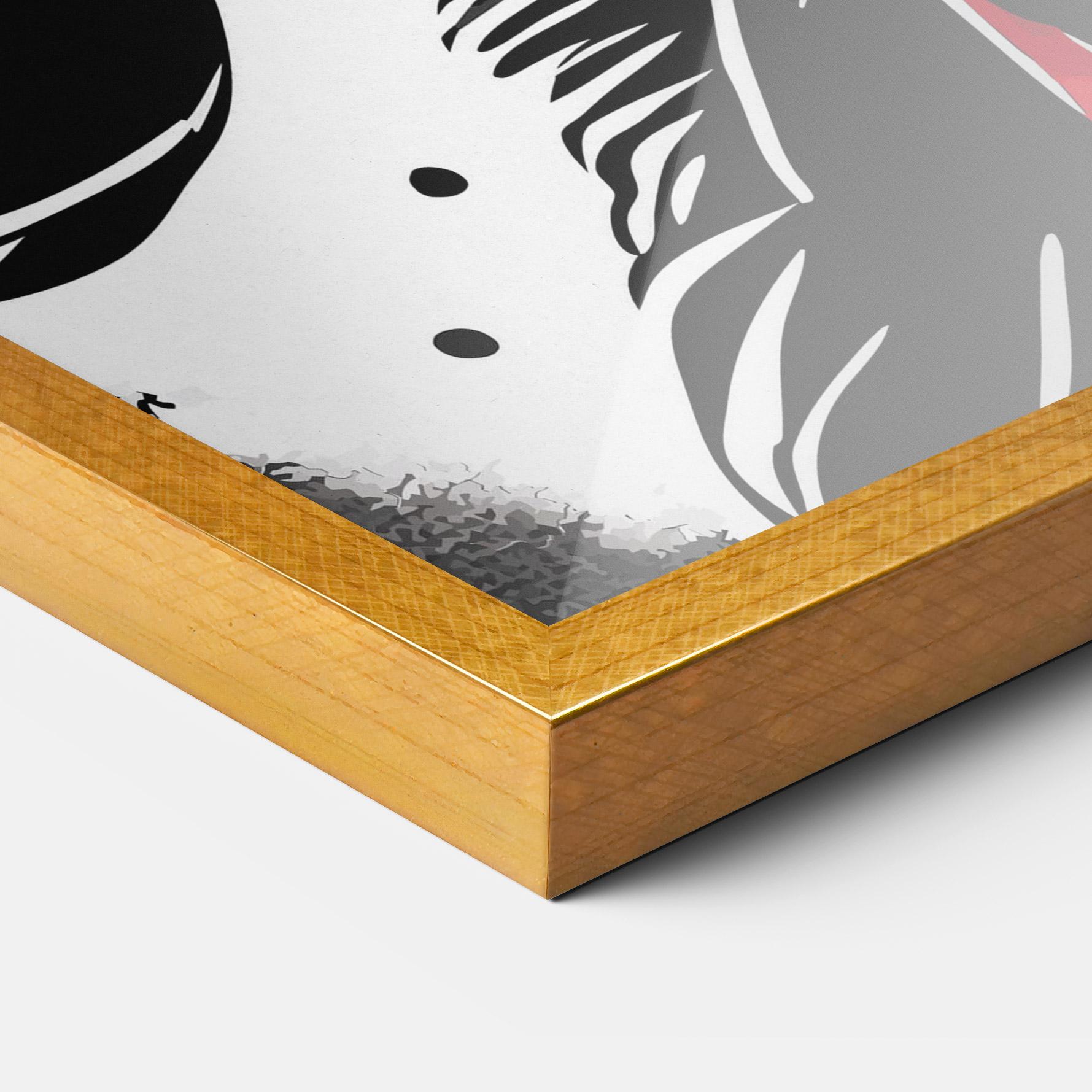 Рамкиран постер Glove Video Game mockup 3