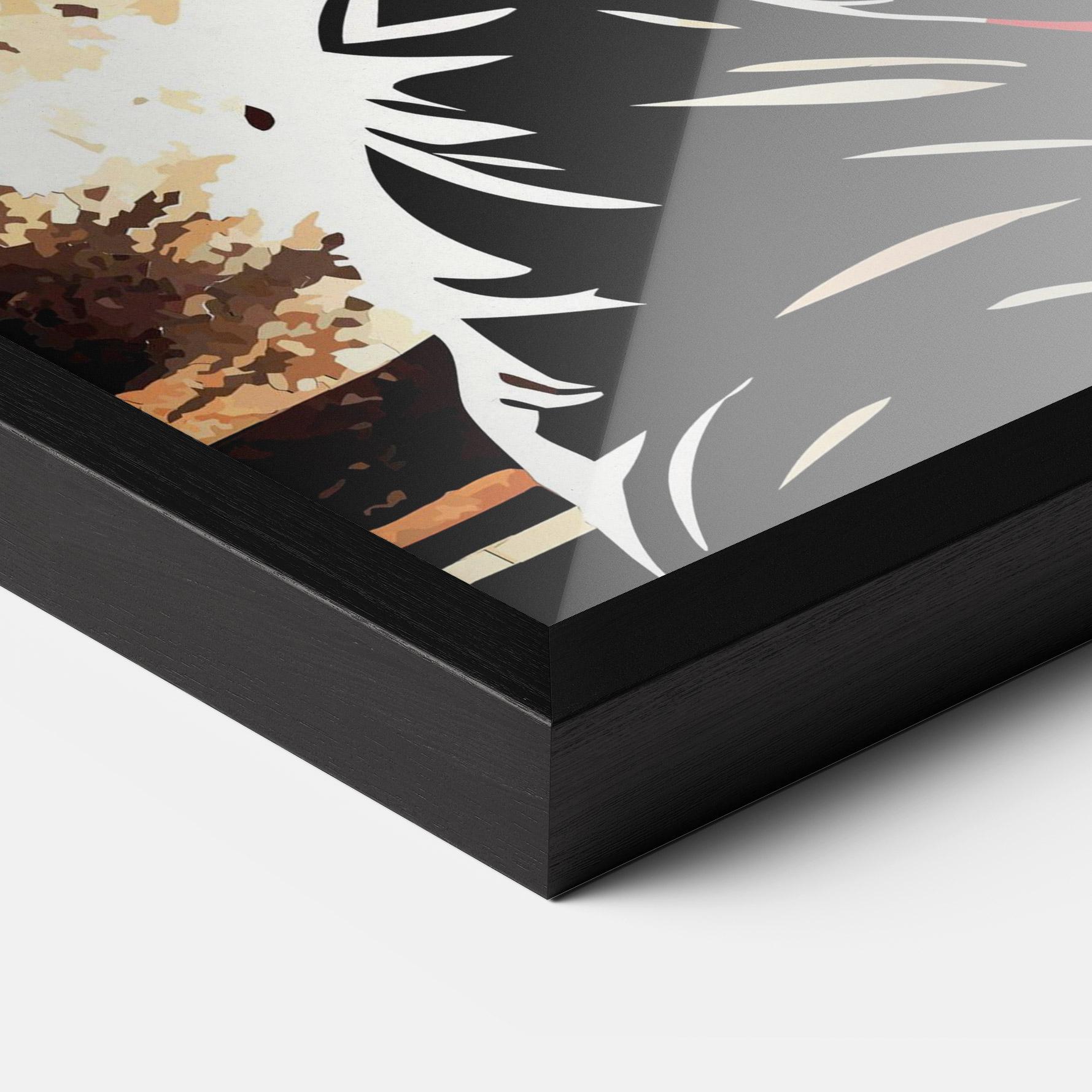 Рамкиран постер Boxing Video Game mockup 3