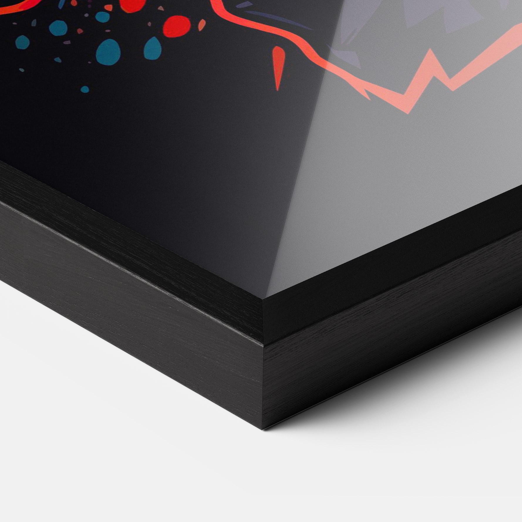 Рамкиран постер Yellow Light Box mockup 3