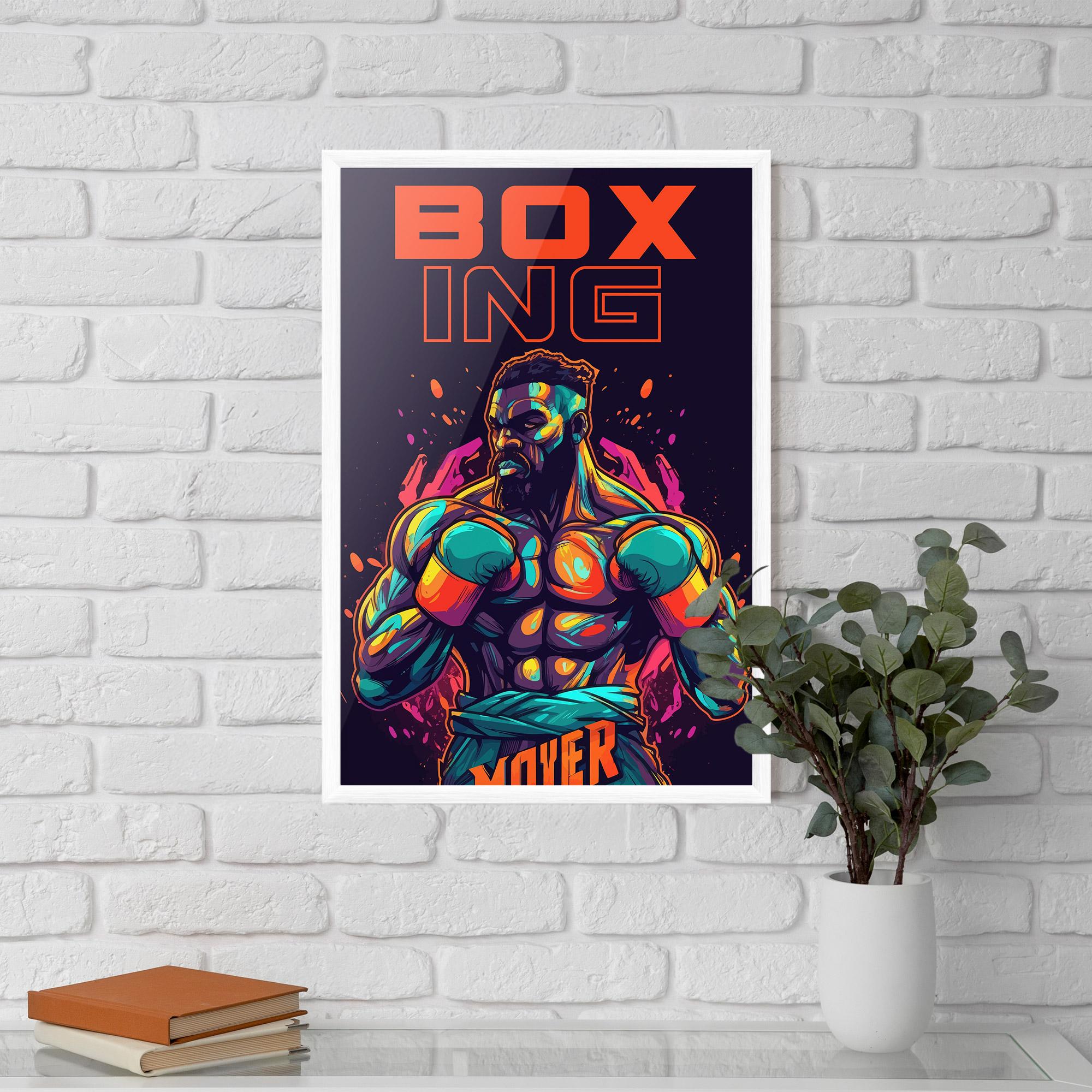 Рамкиран постер Box Ing mockup 5