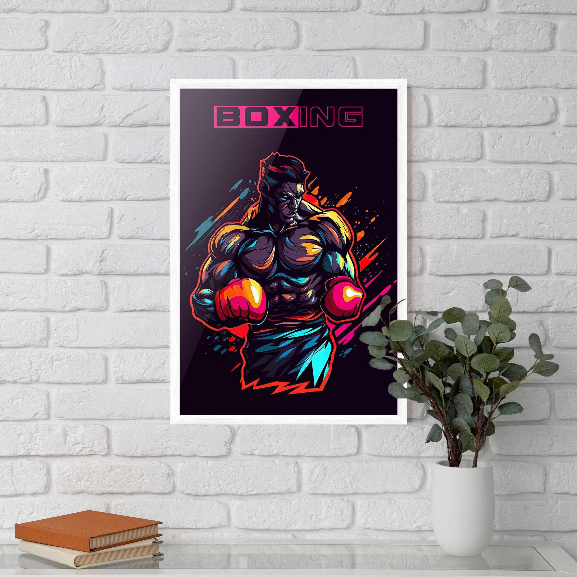 Рамкиран постер Yellow Light Box mockup 5