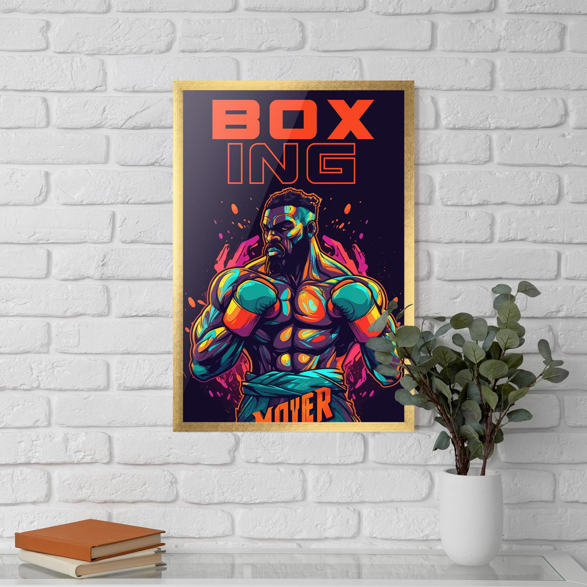 Рамкиран постер Box Ing mockup 5