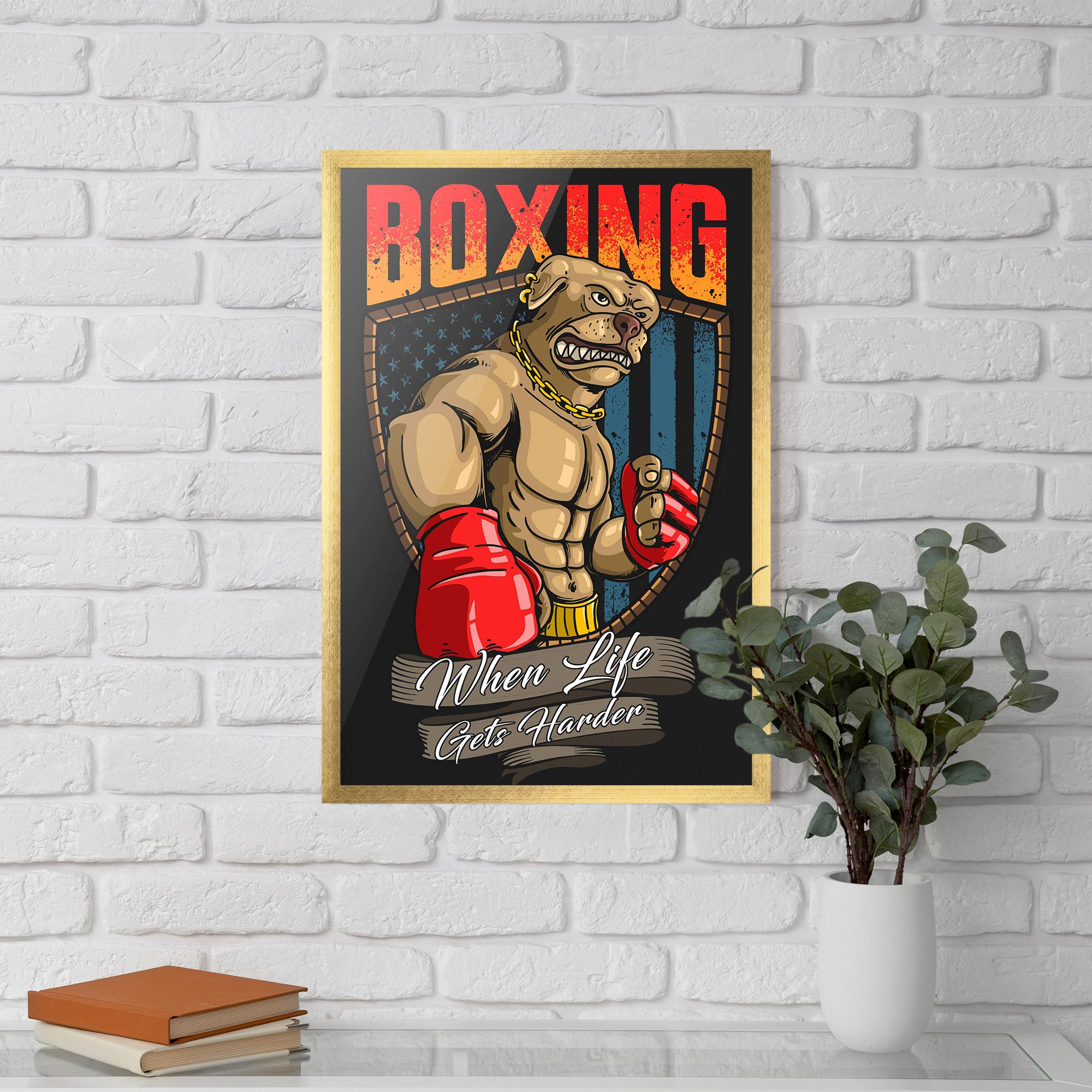 Pitbull Boxer mockup 5