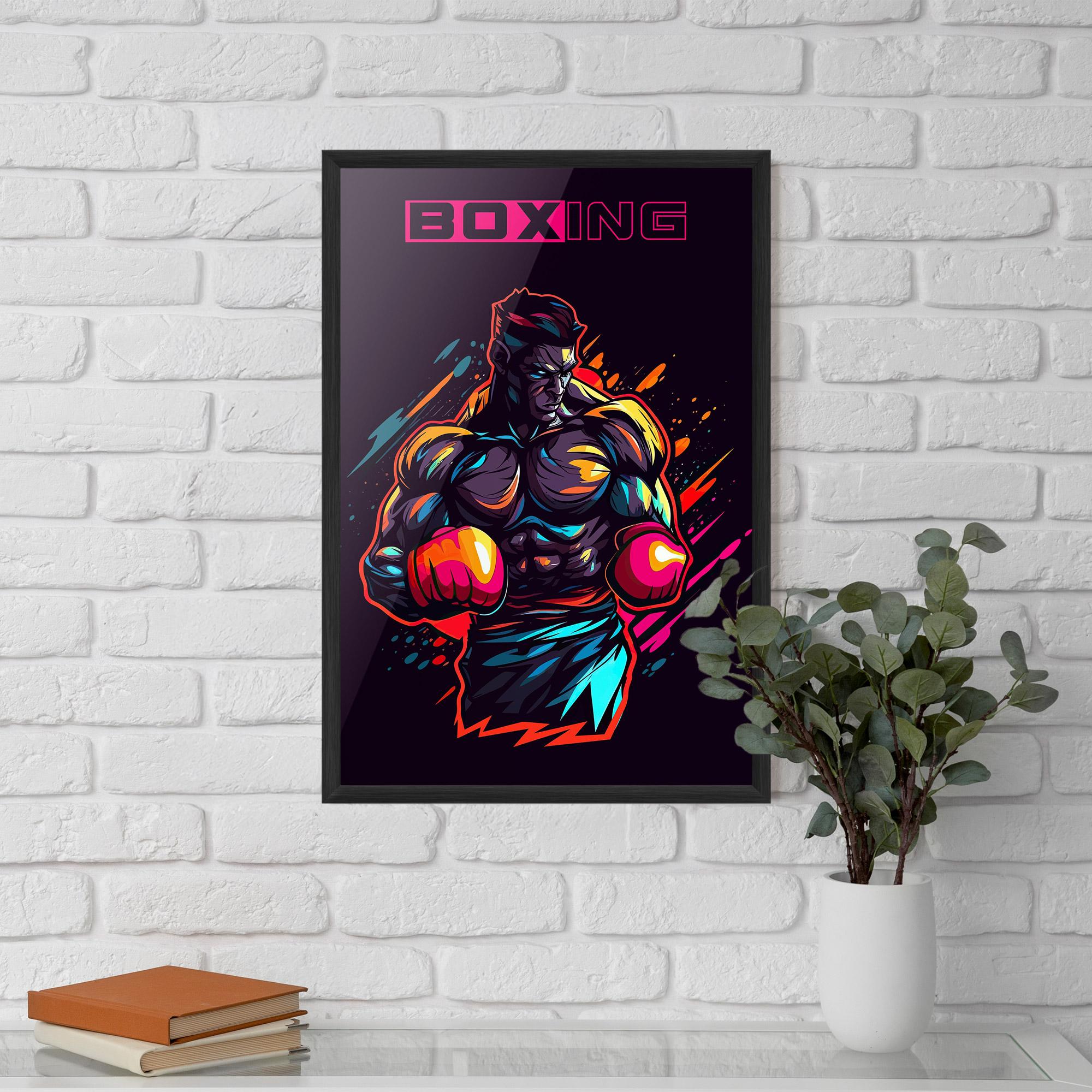 Рамкиран постер Yellow Light Box mockup 5