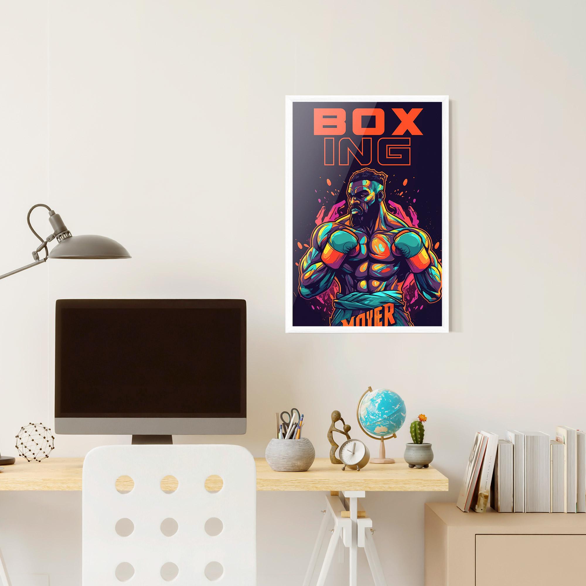 Рамкиран постер Box Ing mockup 6