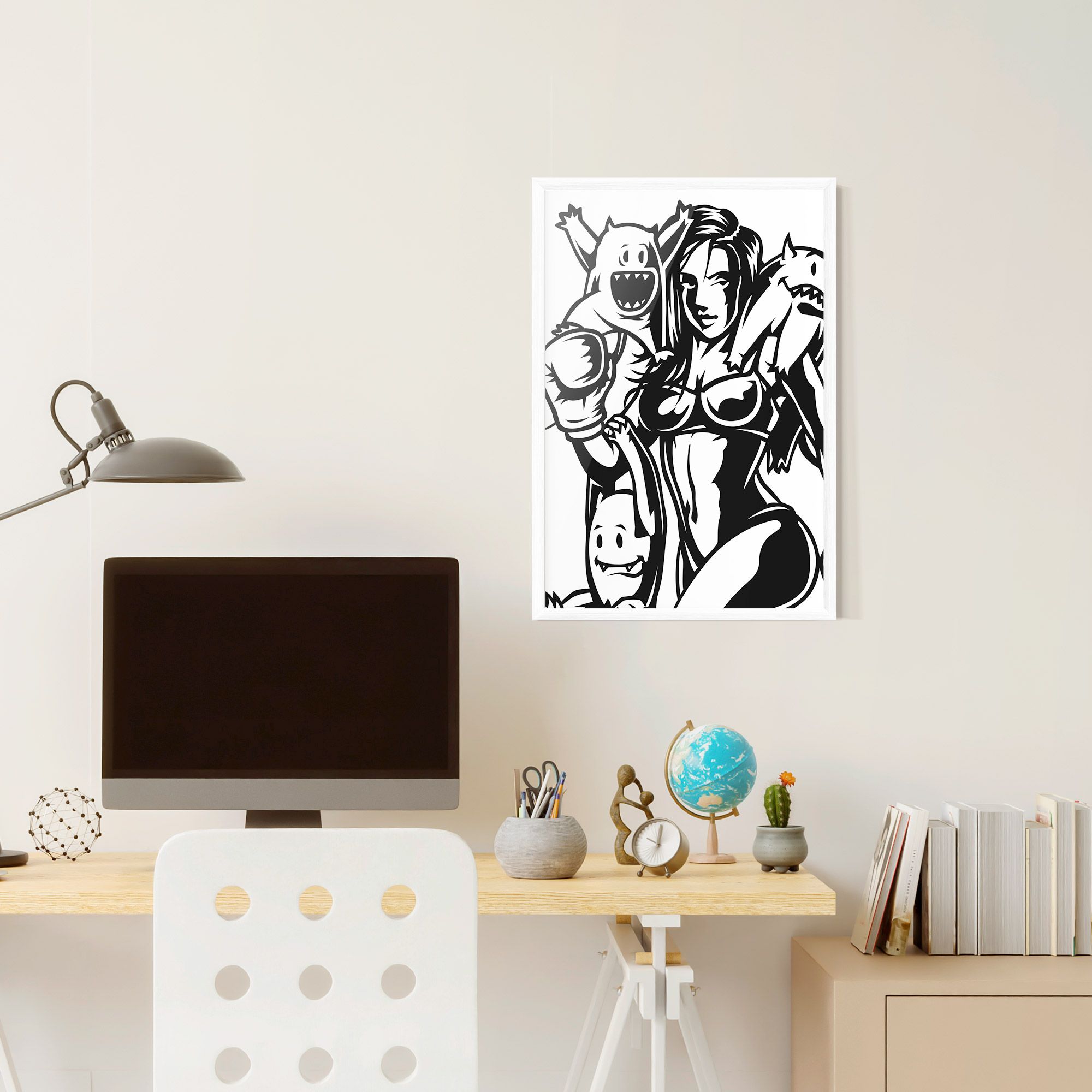 Woman Boxing mockup 6