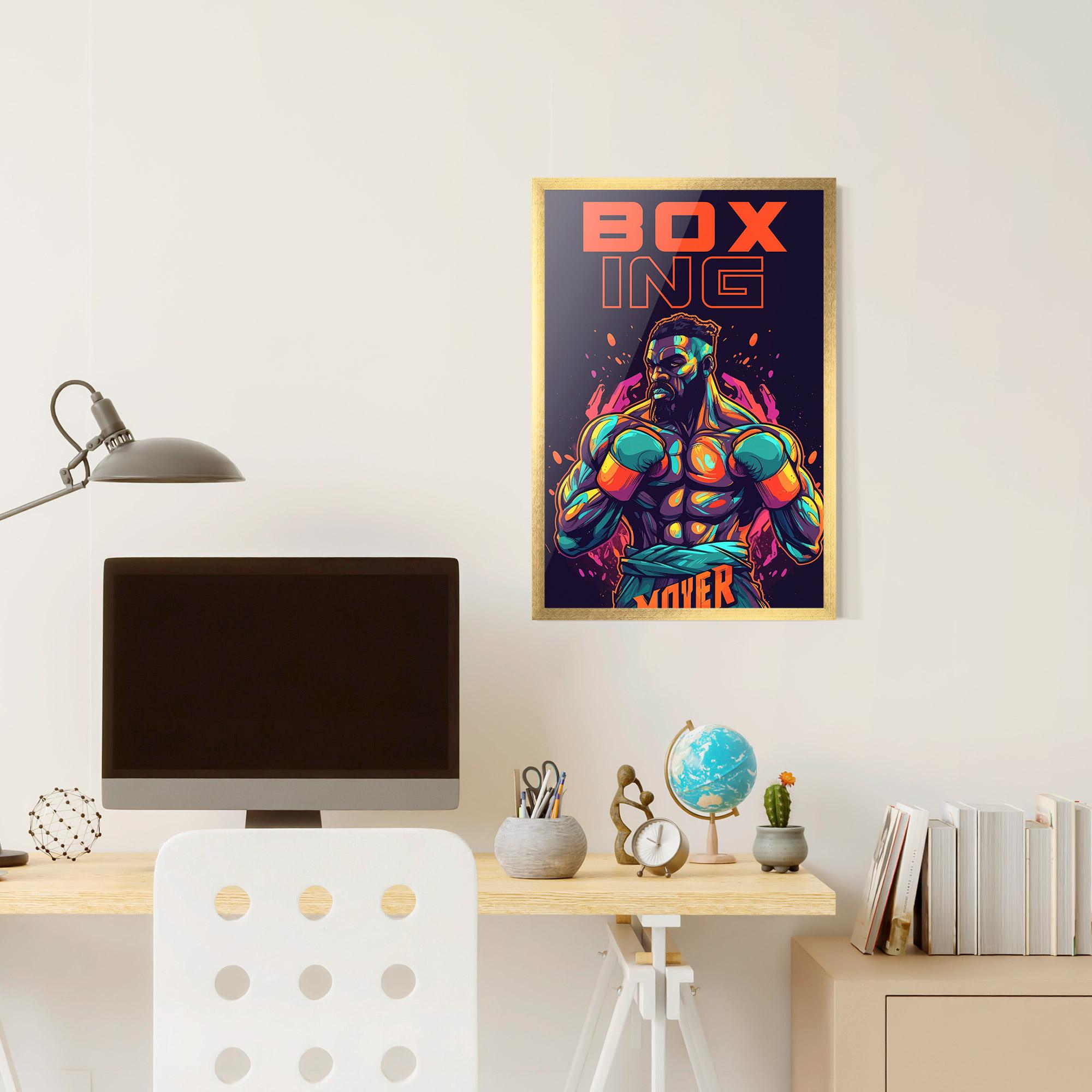 Рамкиран постер Box Ing mockup 6