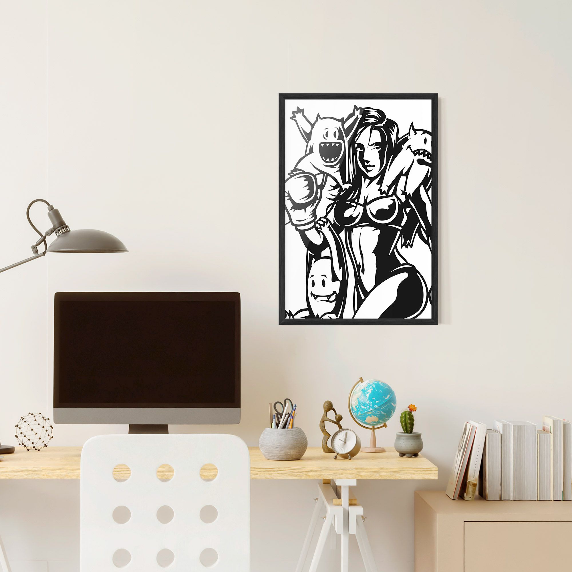 Woman Boxing mockup 6