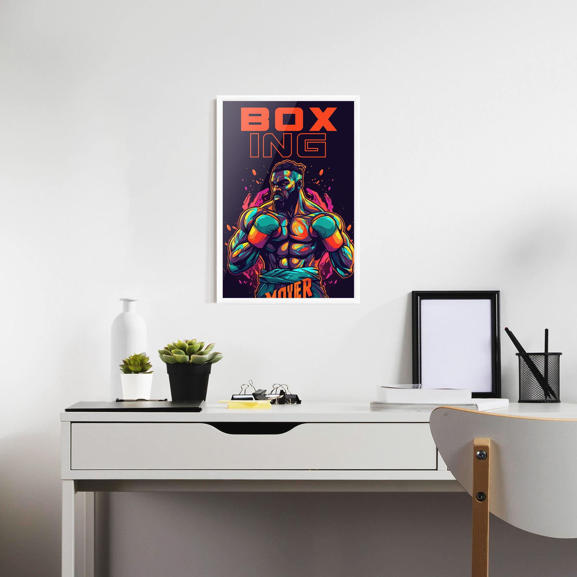 Рамкиран постер Box Ing mockup 7