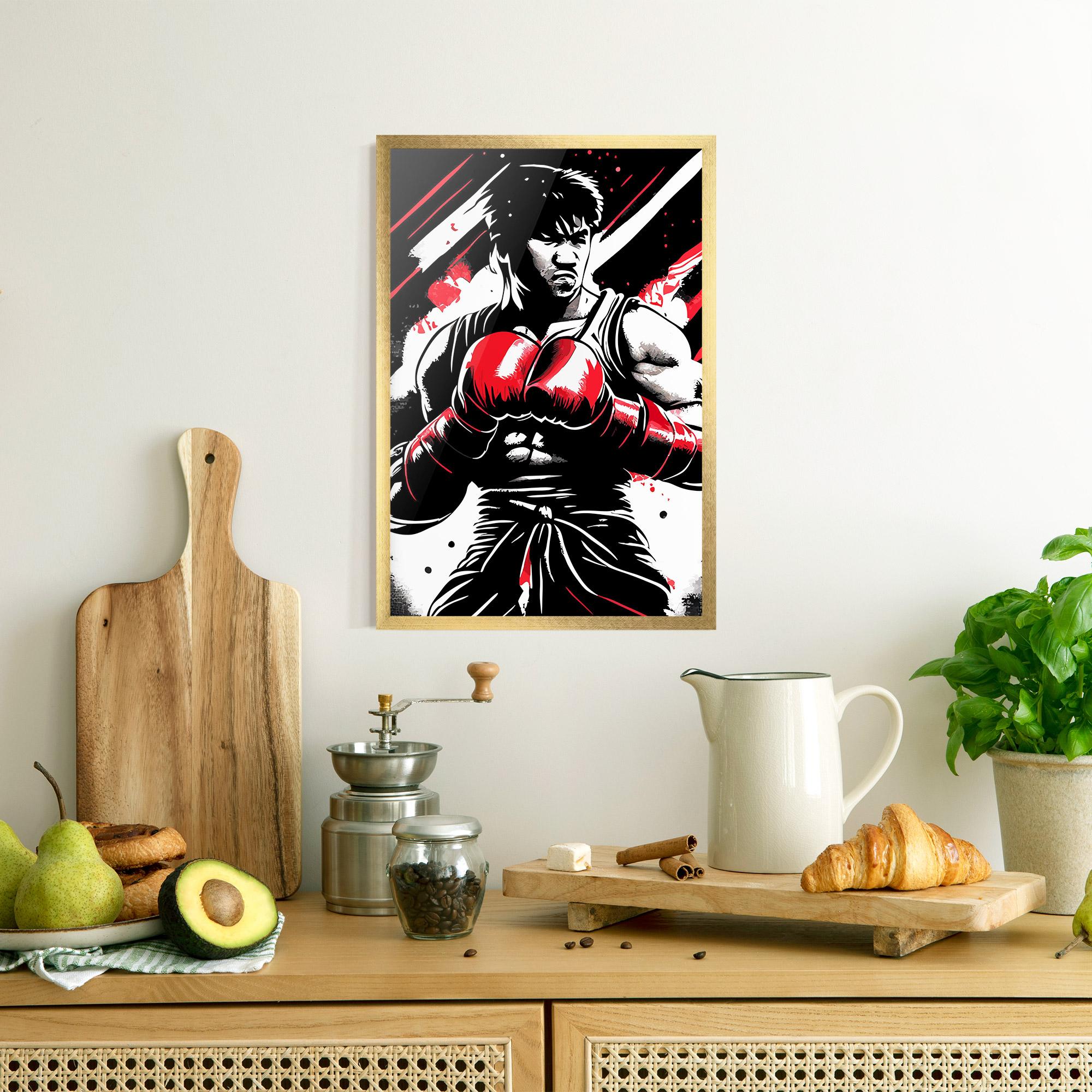 Рамкиран постер Glove Video Game mockup 8