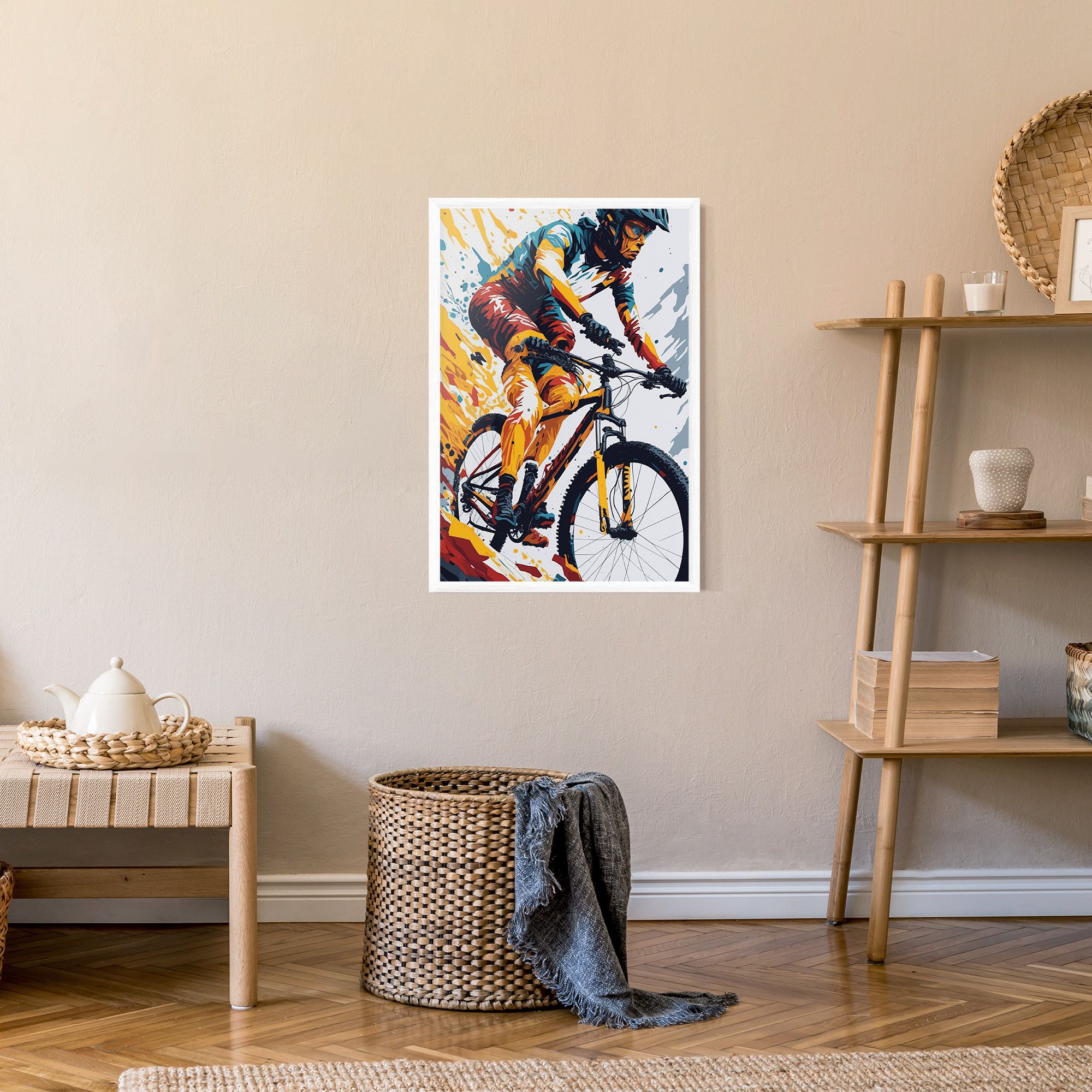 Yellow Bike Art mockup 9