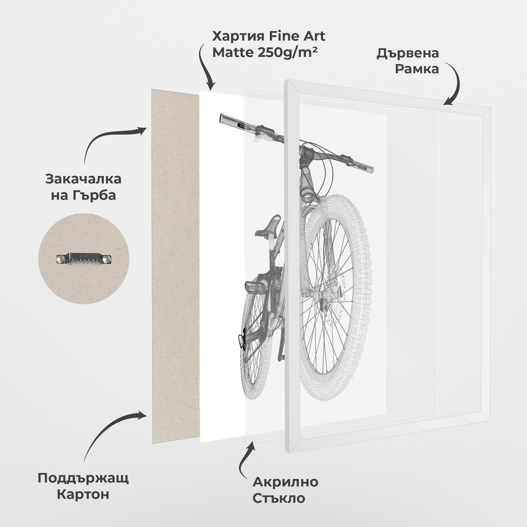 Mountain Bicycle 3d Model mockup 1
