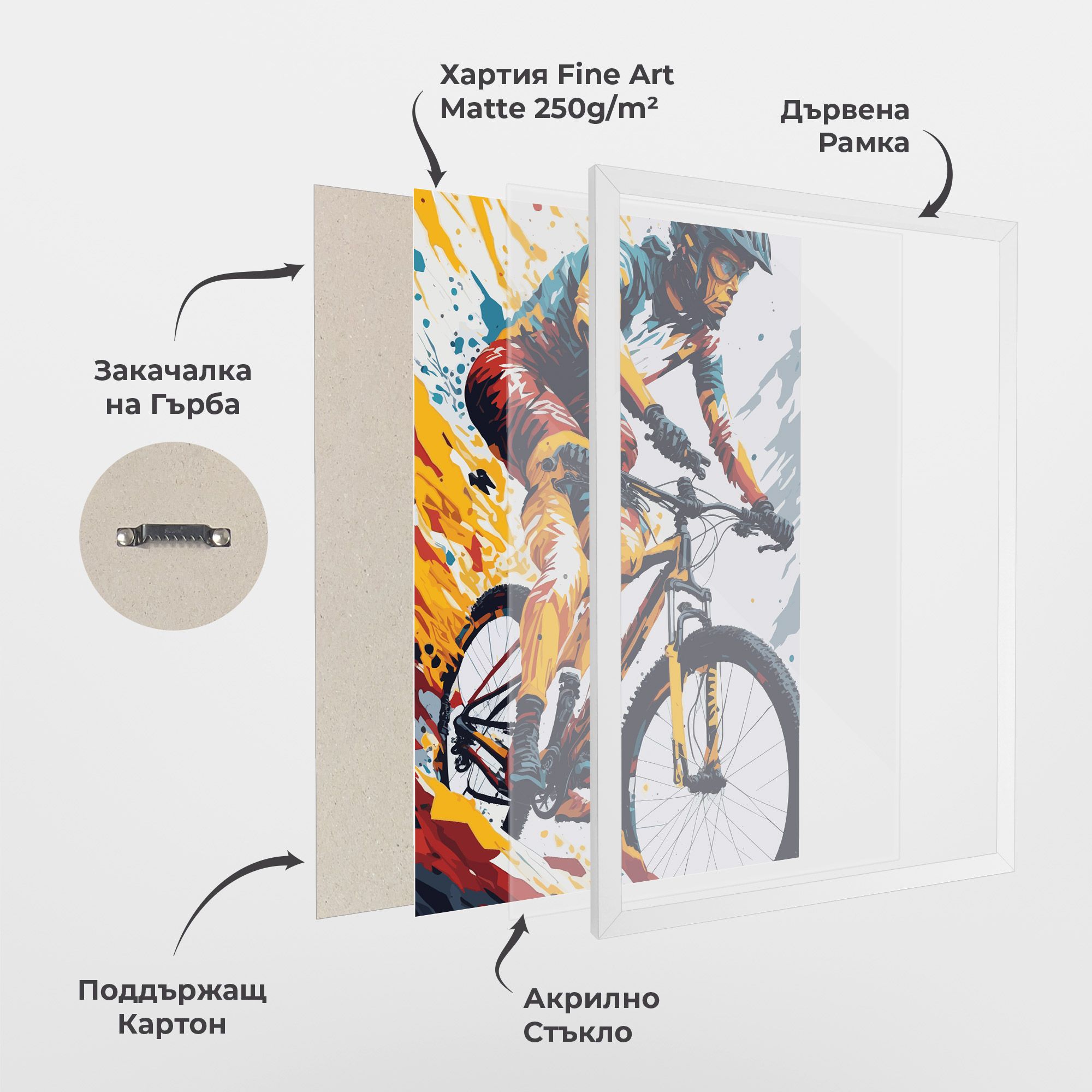 Yellow Bike Art mockup 1