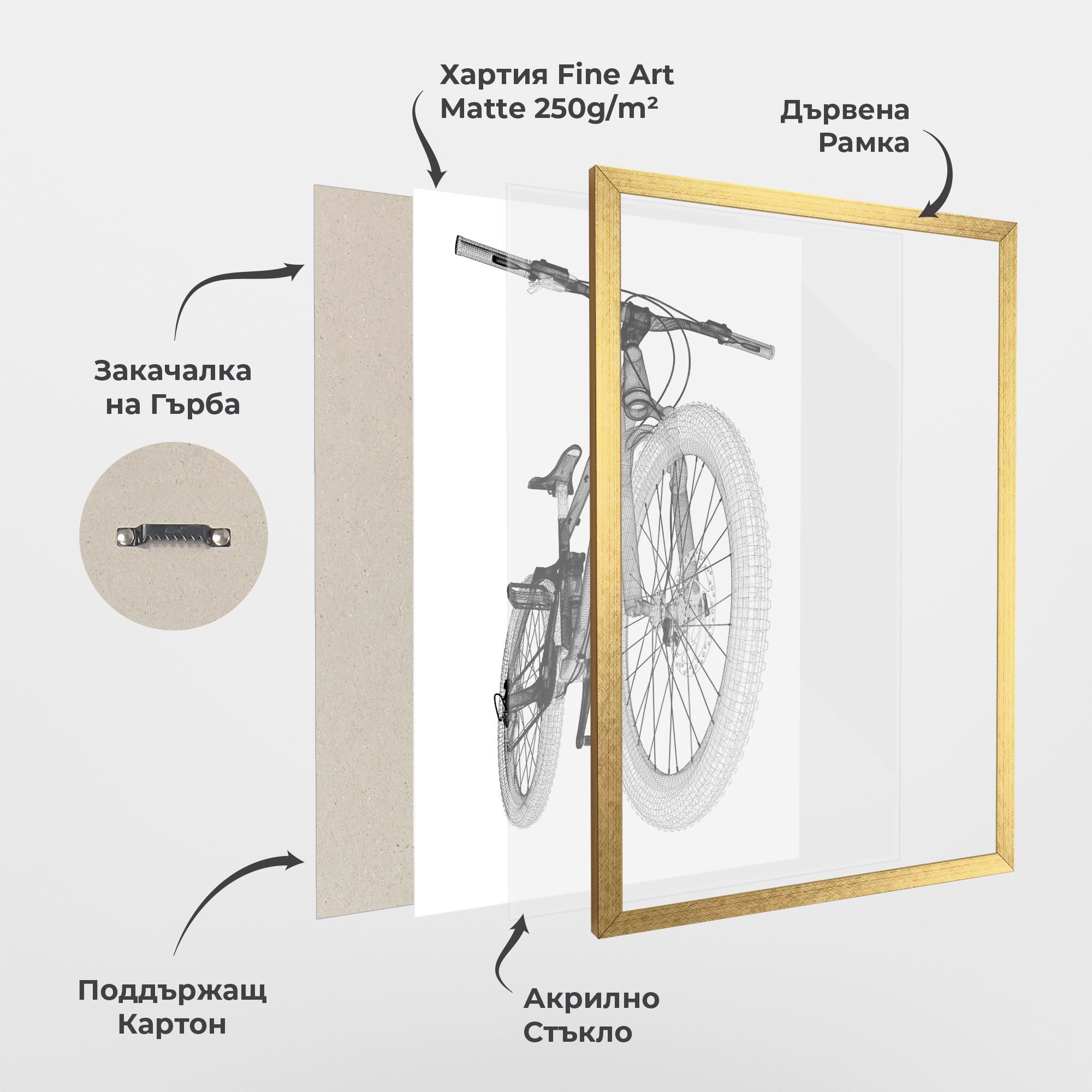 Mountain Bicycle 3d Model mockup 1