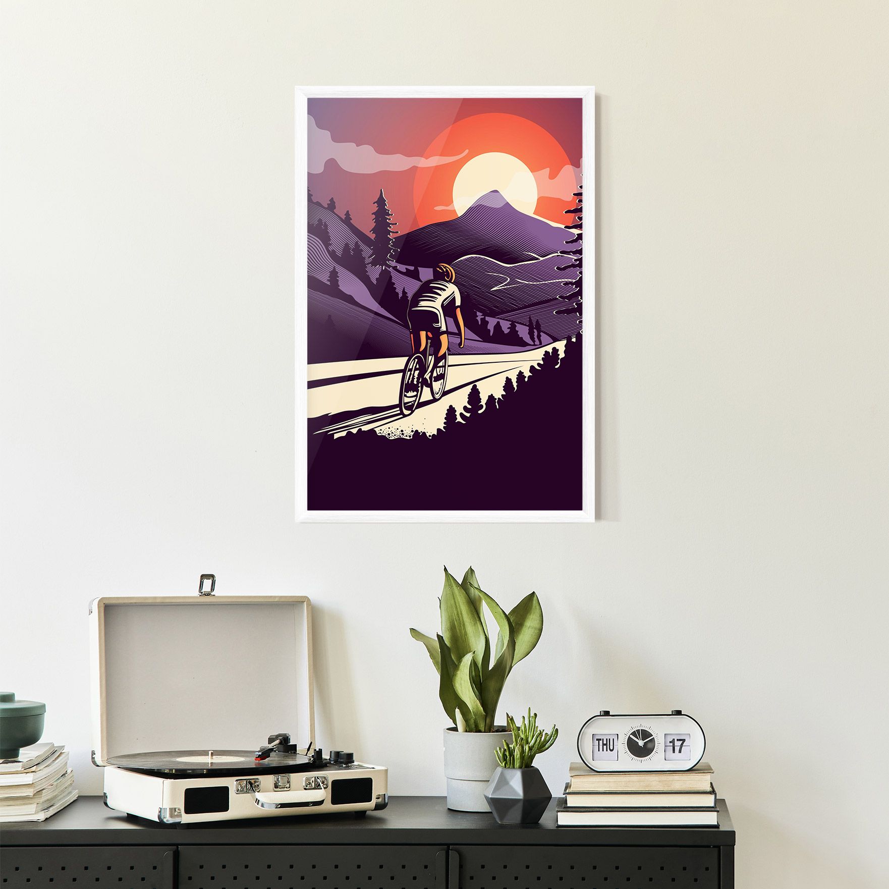 Cycling Sunset mockup 2
