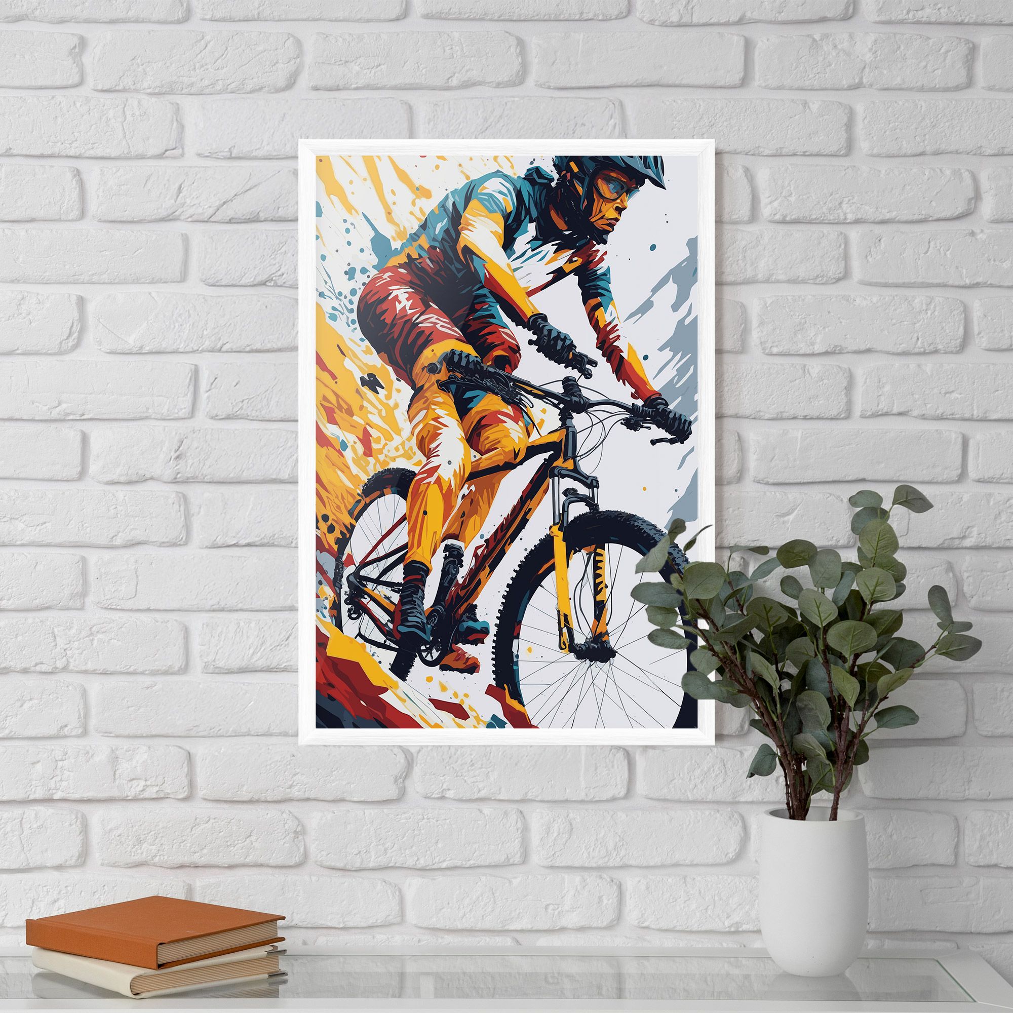 Yellow Bike Art mockup 5