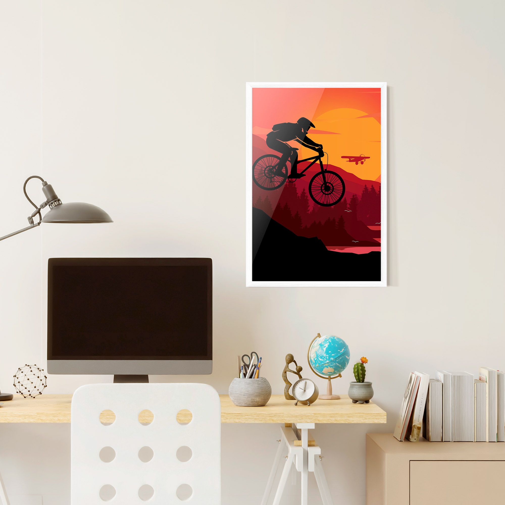 Mountain Bike Sunset mockup 6