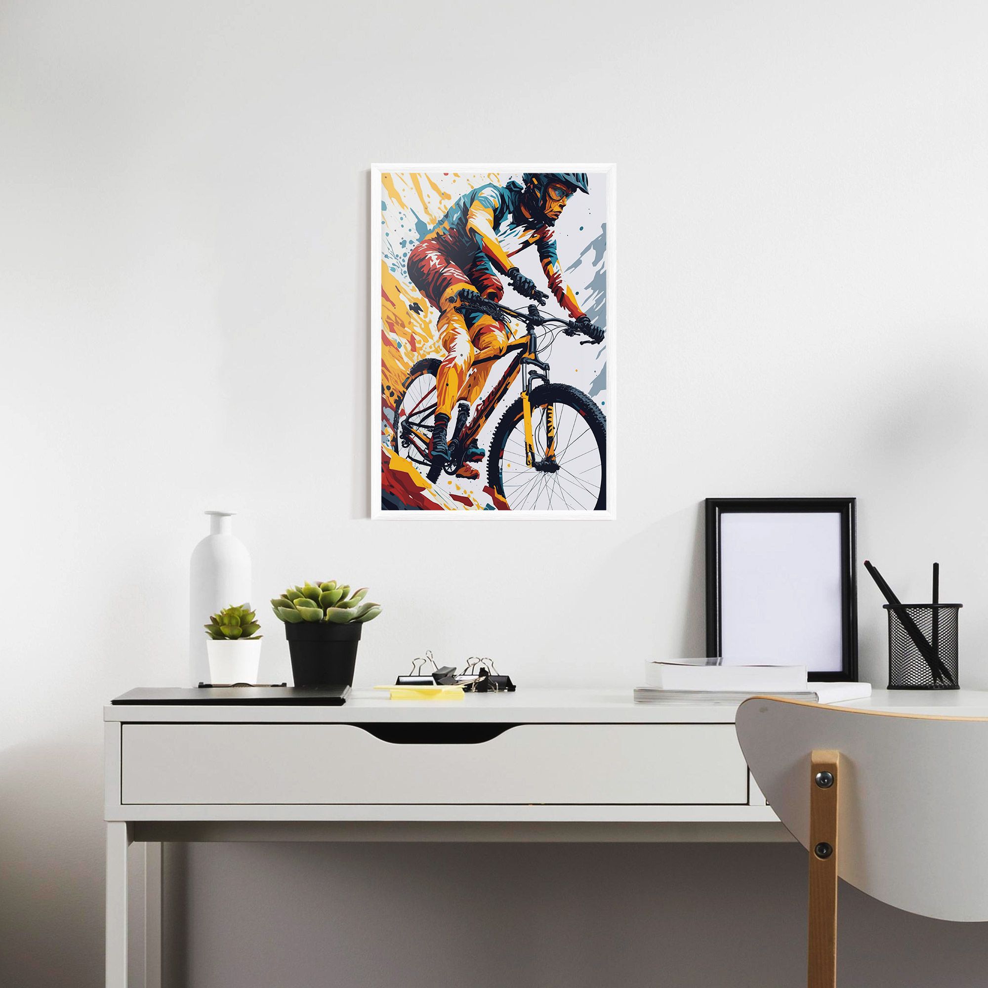 Yellow Bike Art mockup 7