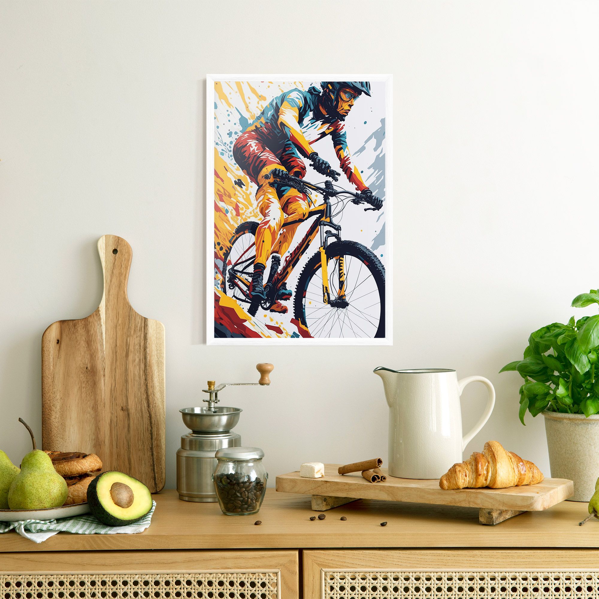 Yellow Bike Art mockup 8