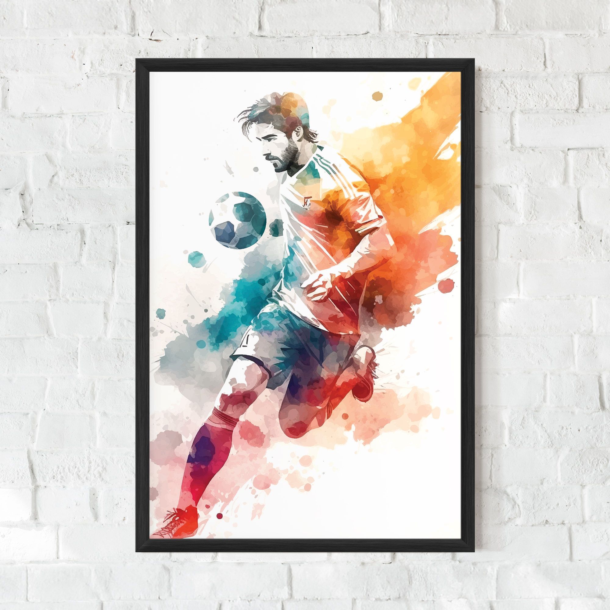 Football Watercolor mockup 0
