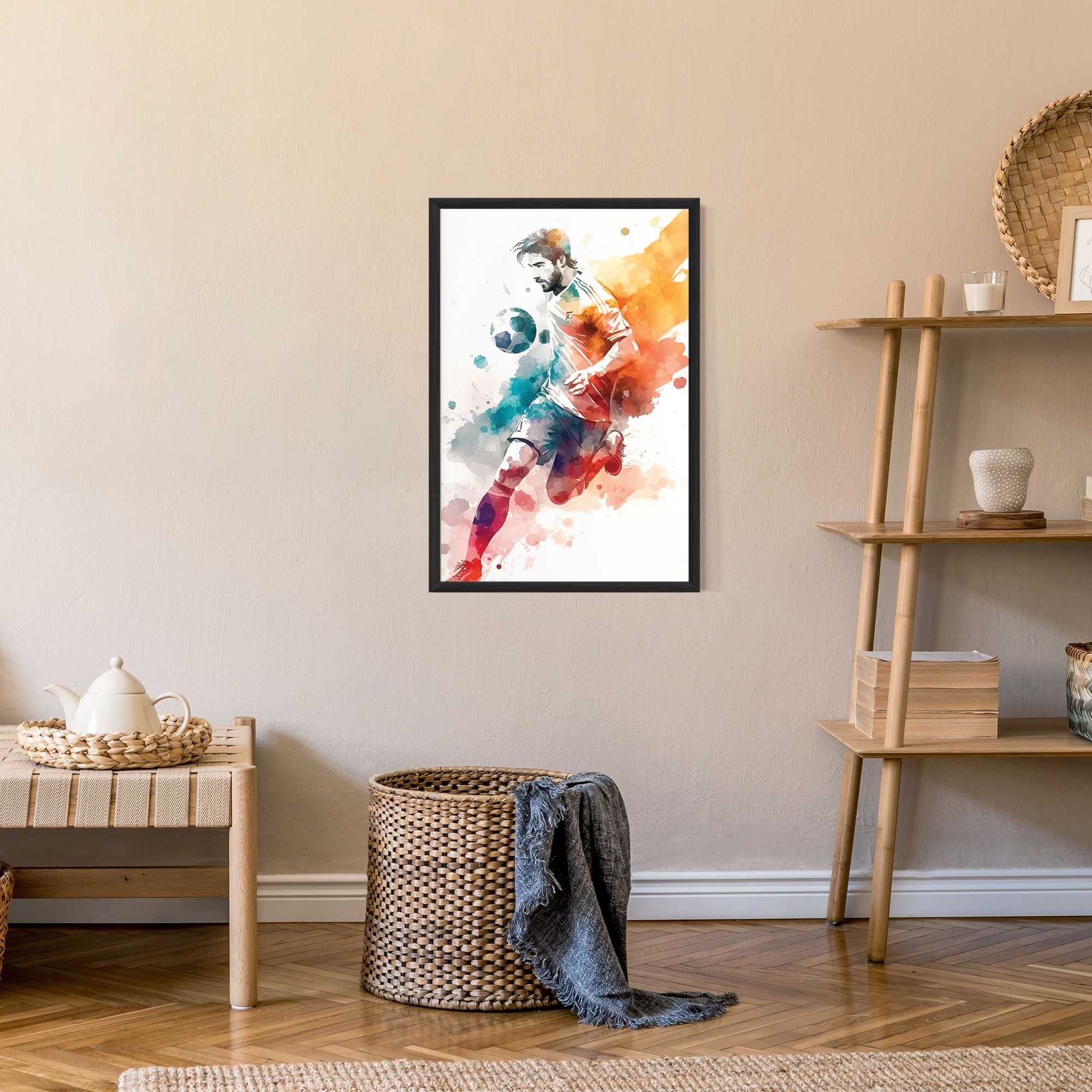 Football Watercolor mockup 9