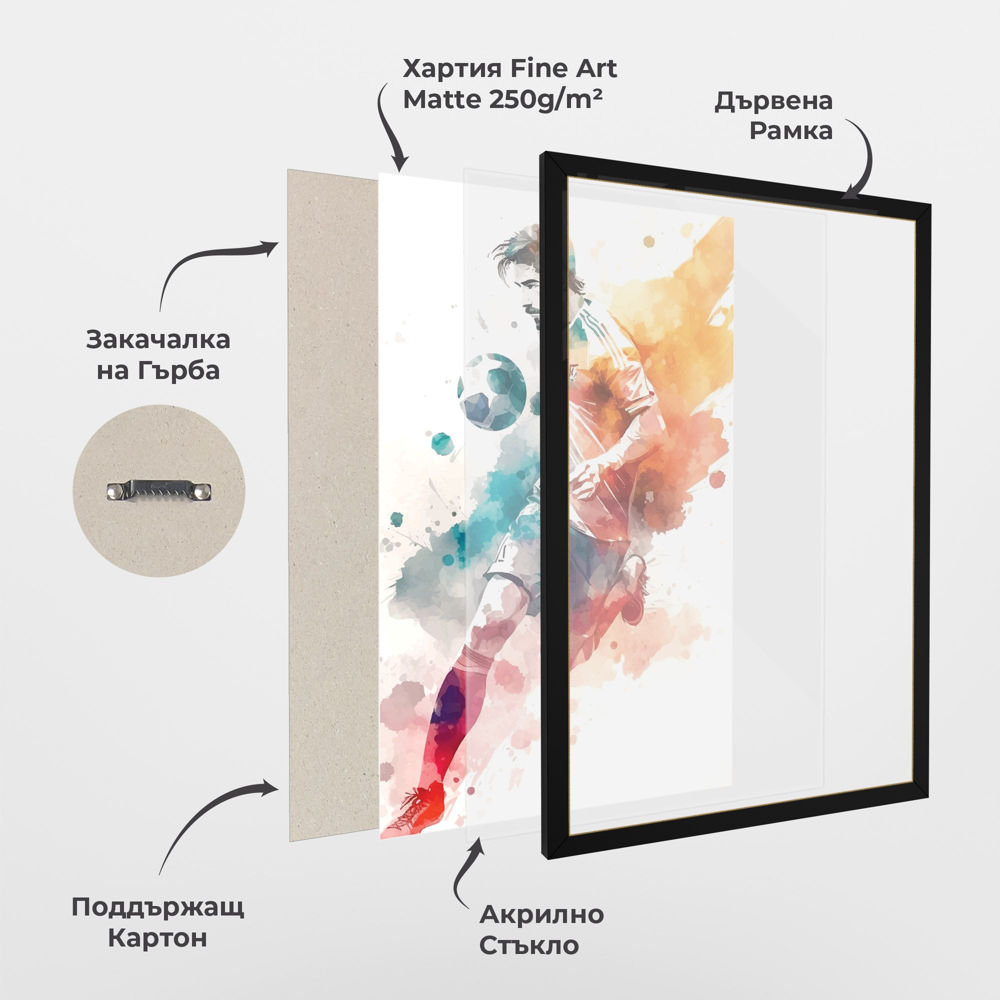 Football Watercolor mockup 1