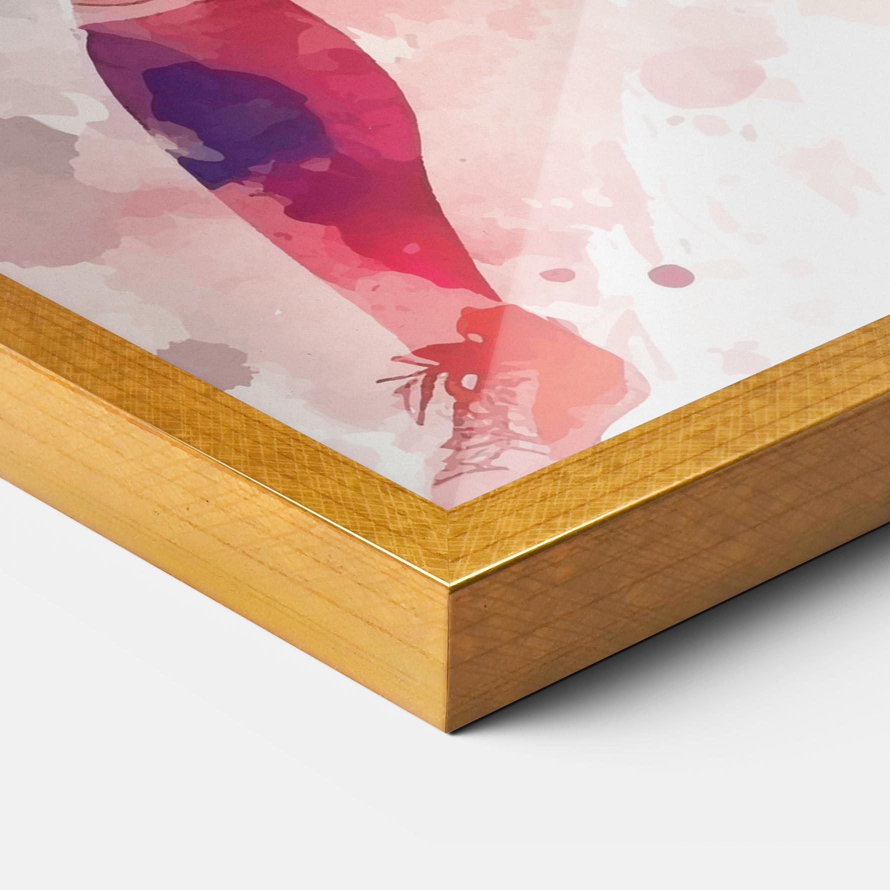 Рамкиран постер Football Watercolor mockup 3