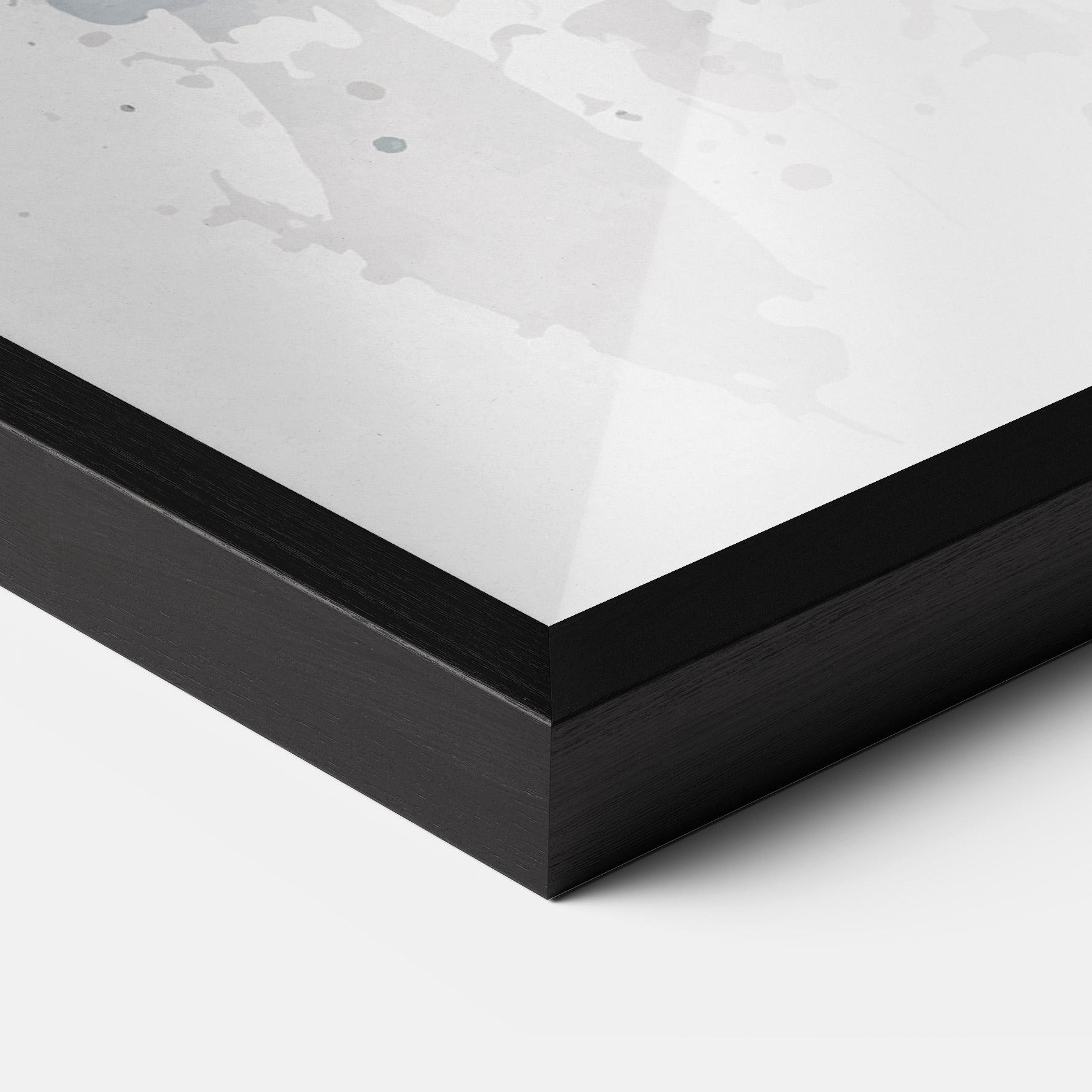 Рамкиран постер Watercolor Football mockup 3