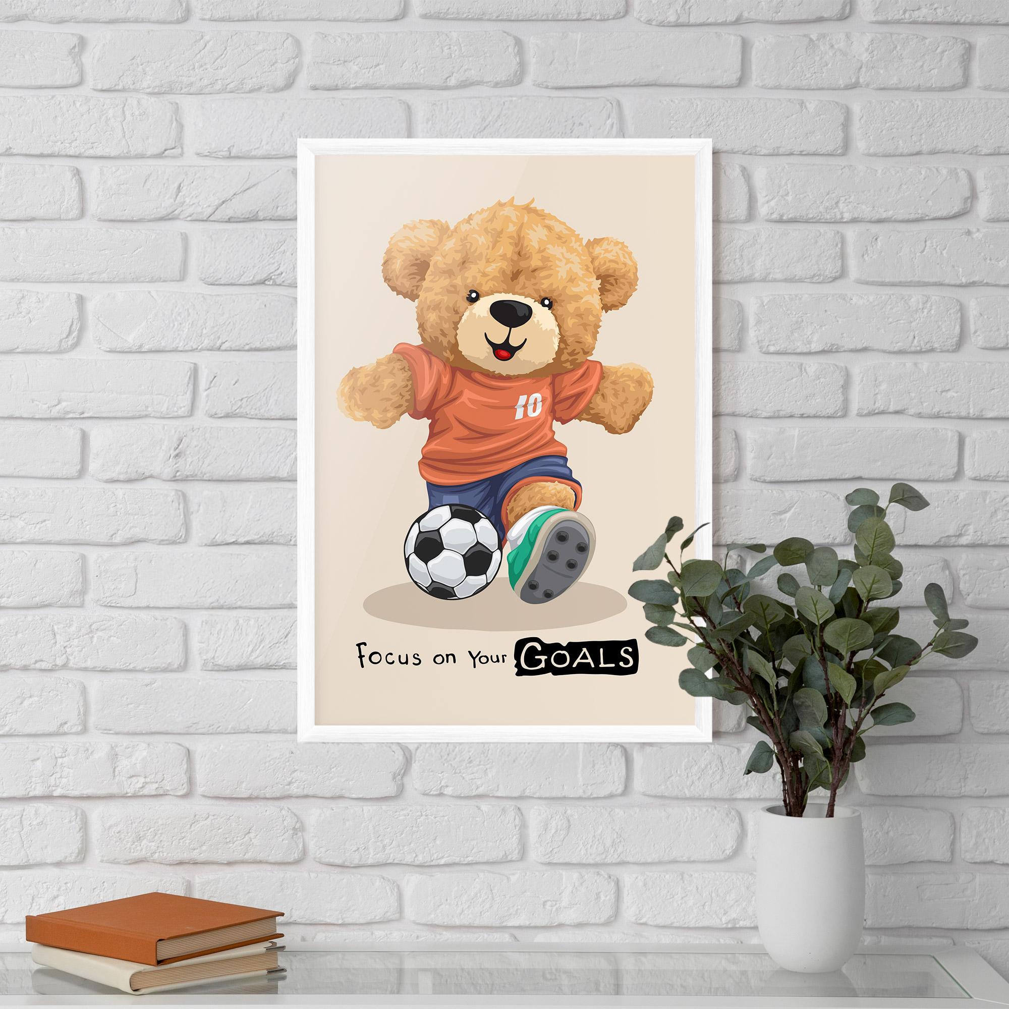 Рамкиран постер Goals Focus mockup 5