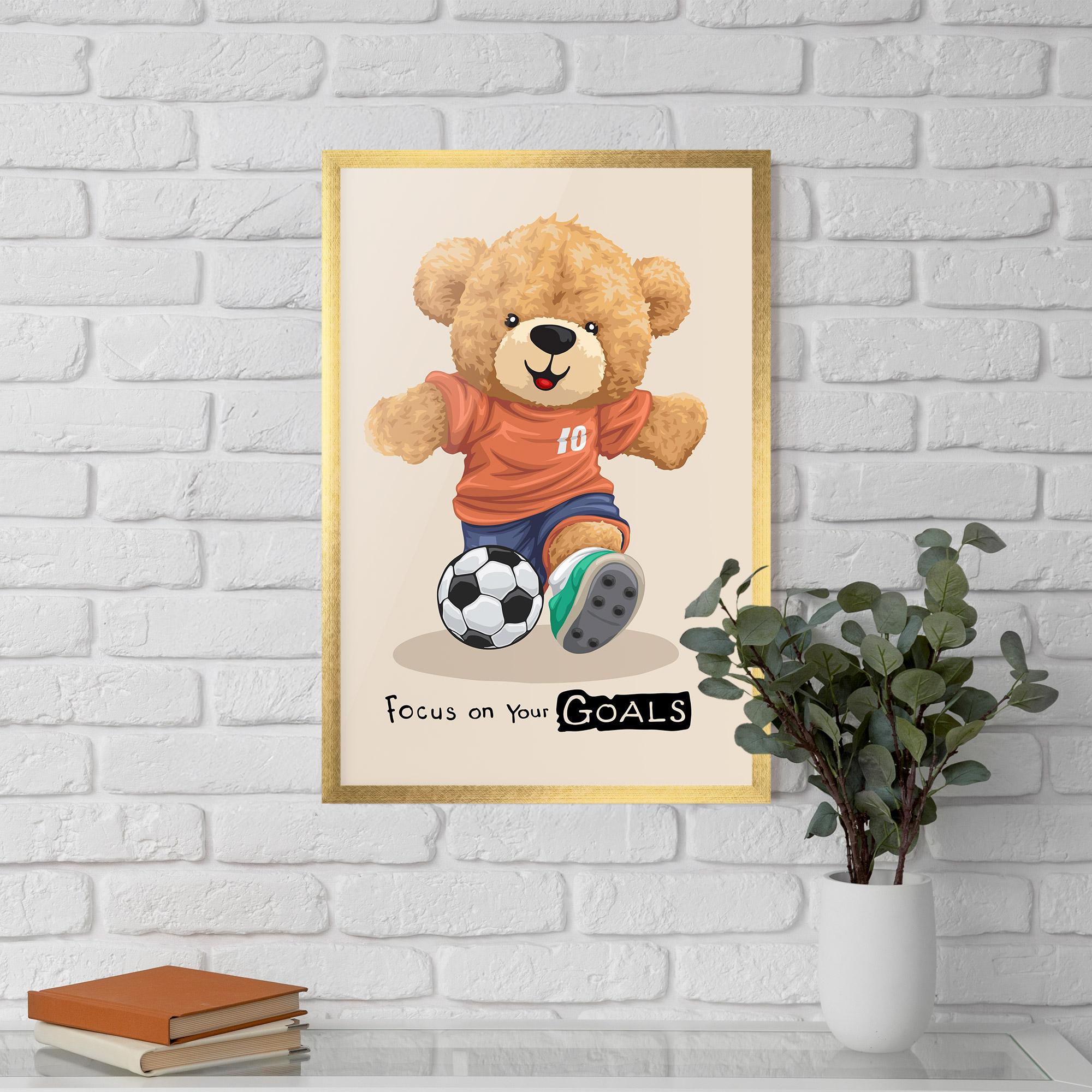 Рамкиран постер Goals Focus mockup 5