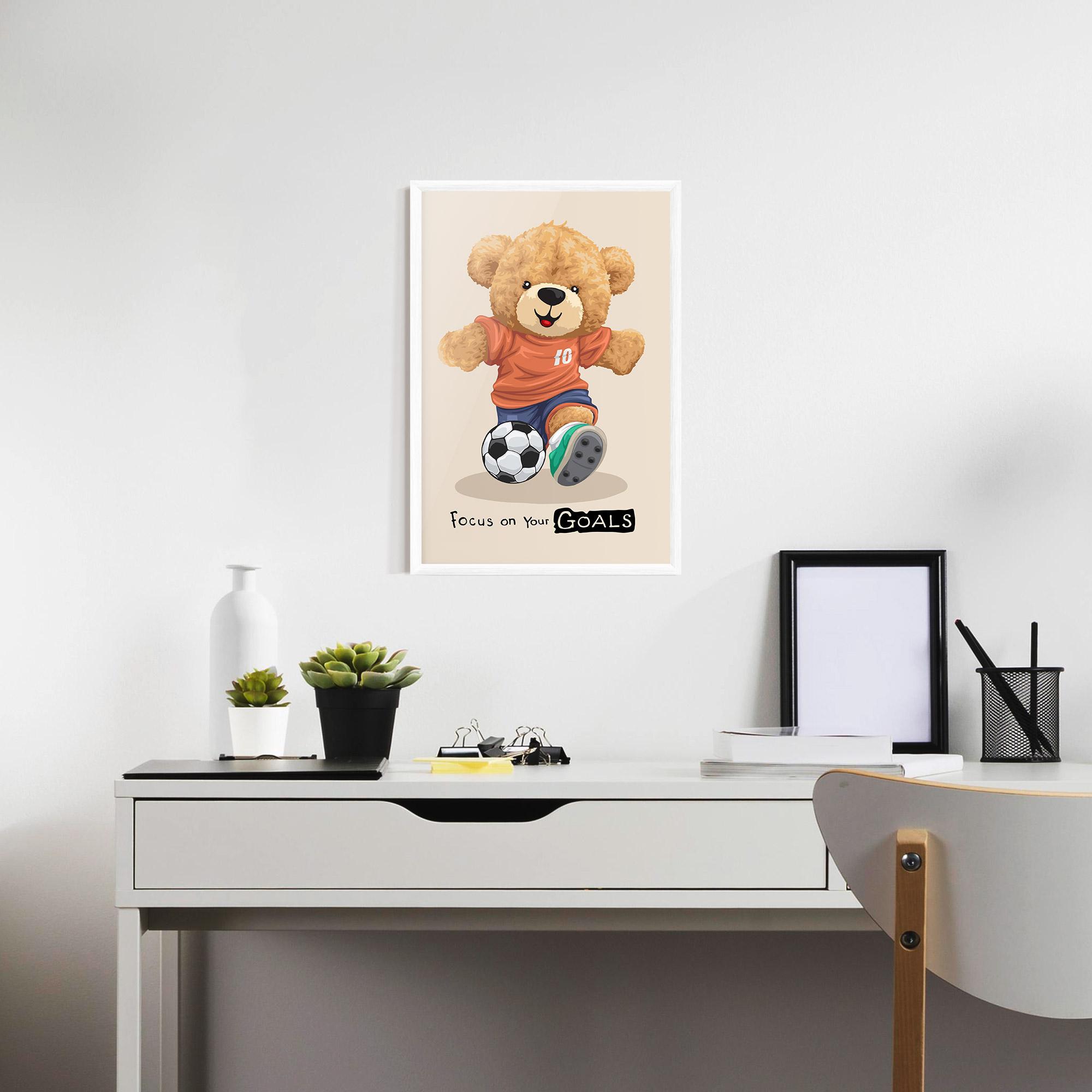 Рамкиран постер Goals Focus mockup 7
