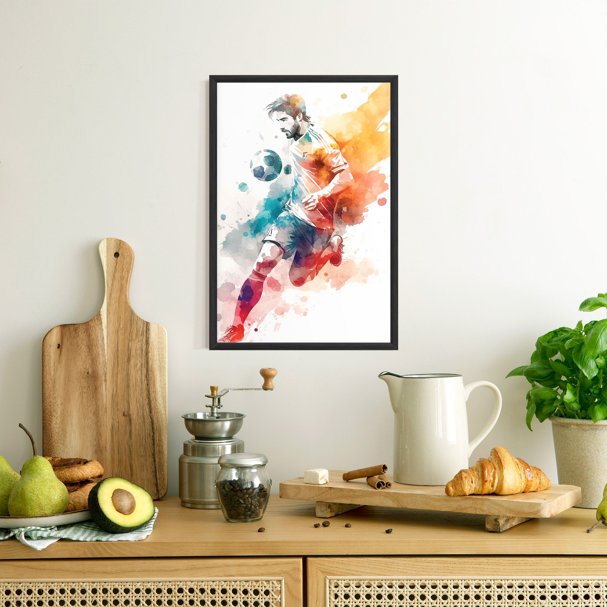 Football Watercolor mockup 8