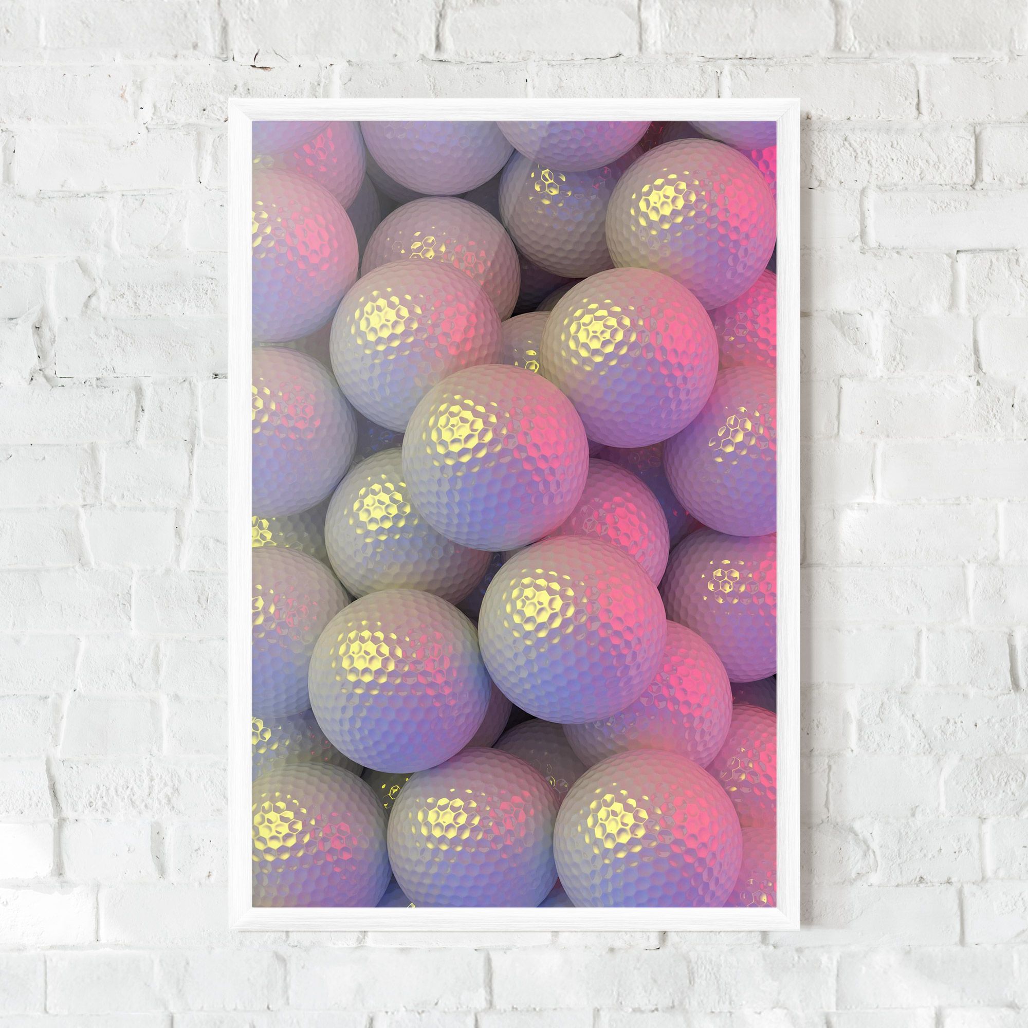 Purple Light Golf Ball mockup 0