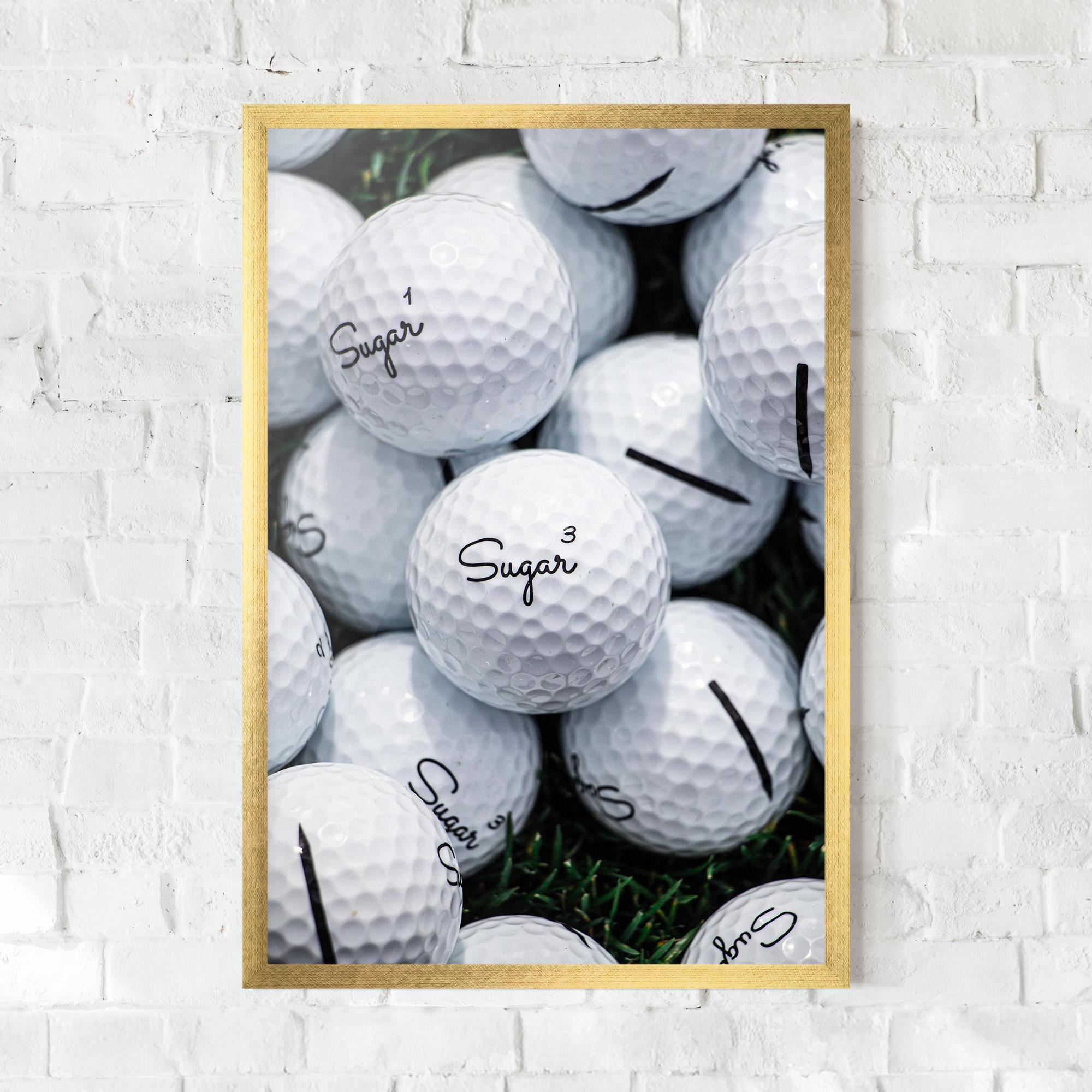 Рамкиран постер Sugar Golf Balls mockup 0