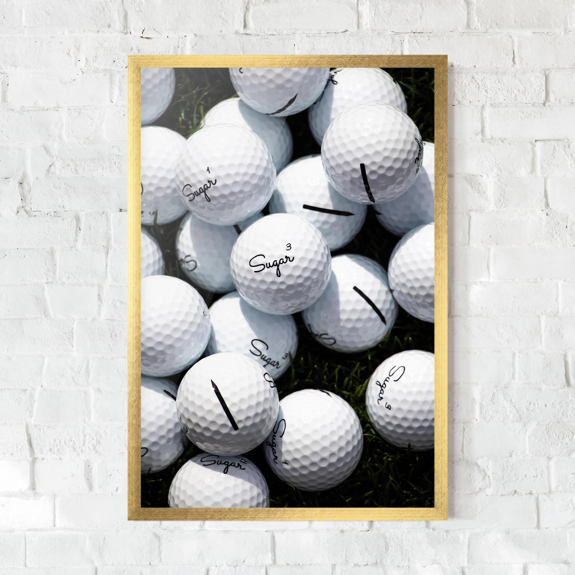 Рамкиран постер White Sugar Golf Balls mockup 0