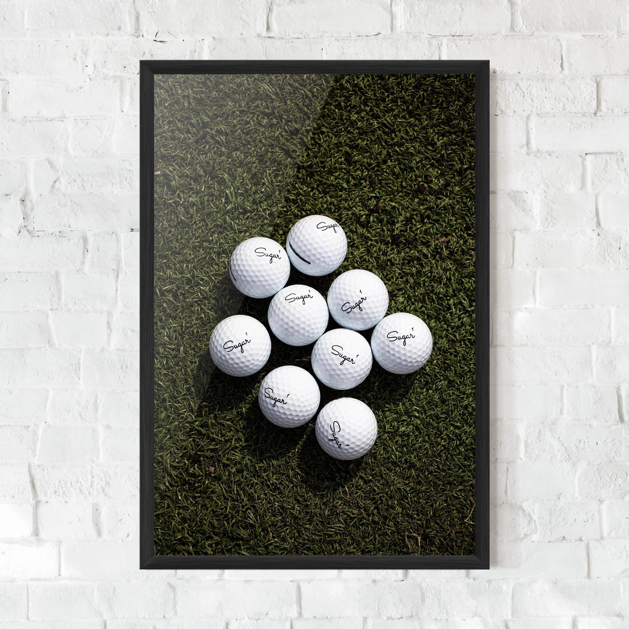 Рамкиран постер Sugar 1 Golf Balls mockup 0