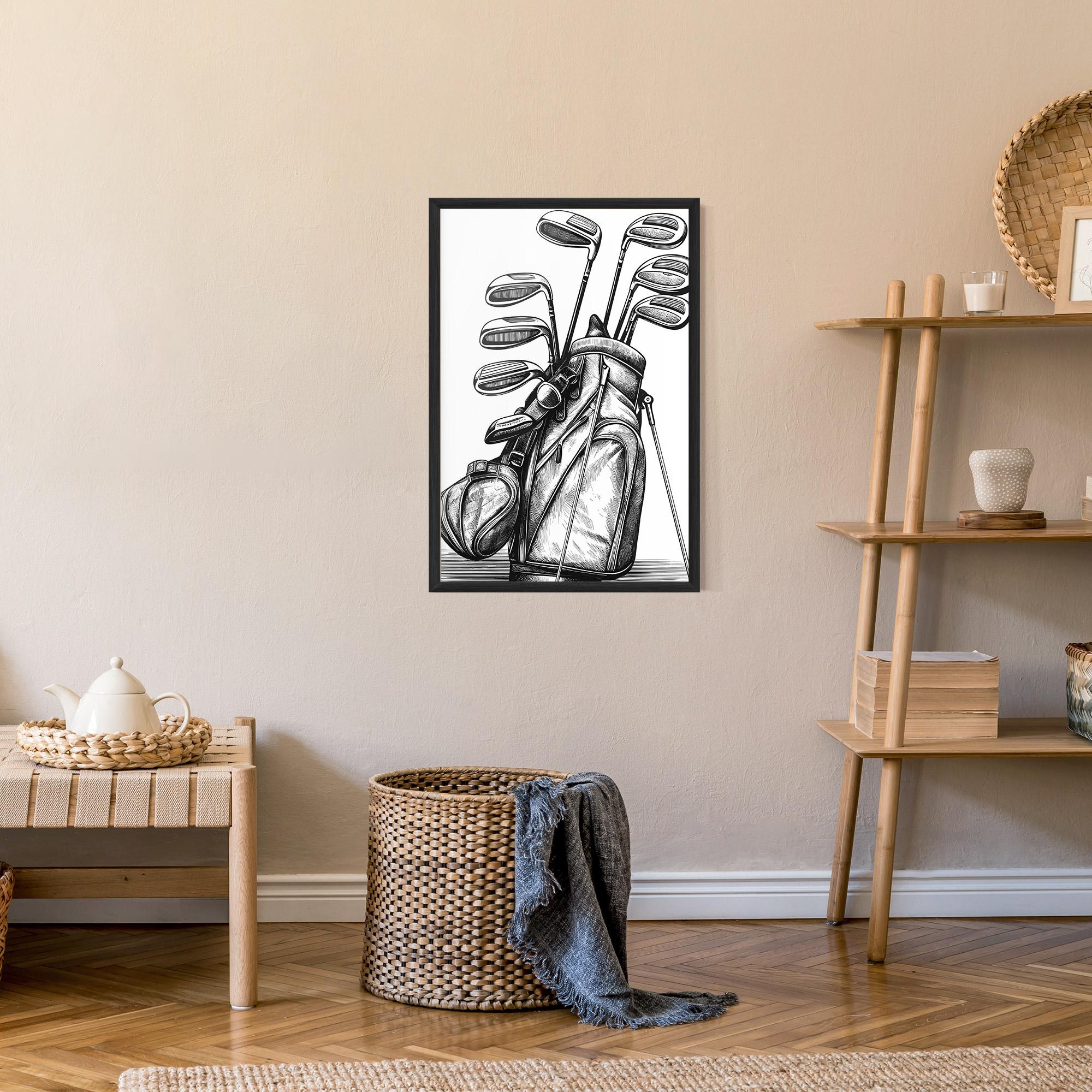 Рамкиран постер Golf Club mockup 9