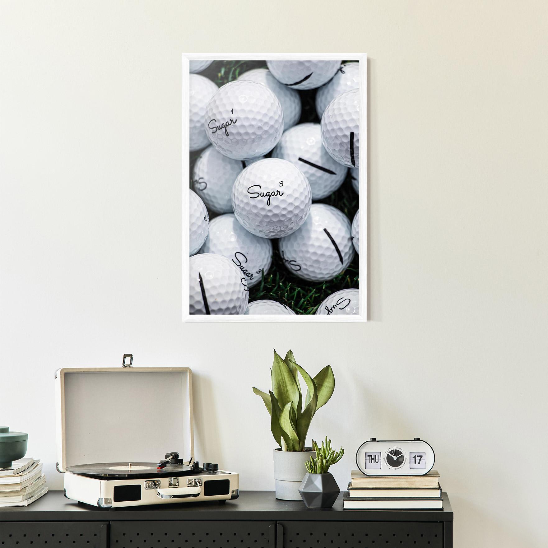 Рамкиран постер Sugar Golf Balls mockup 2