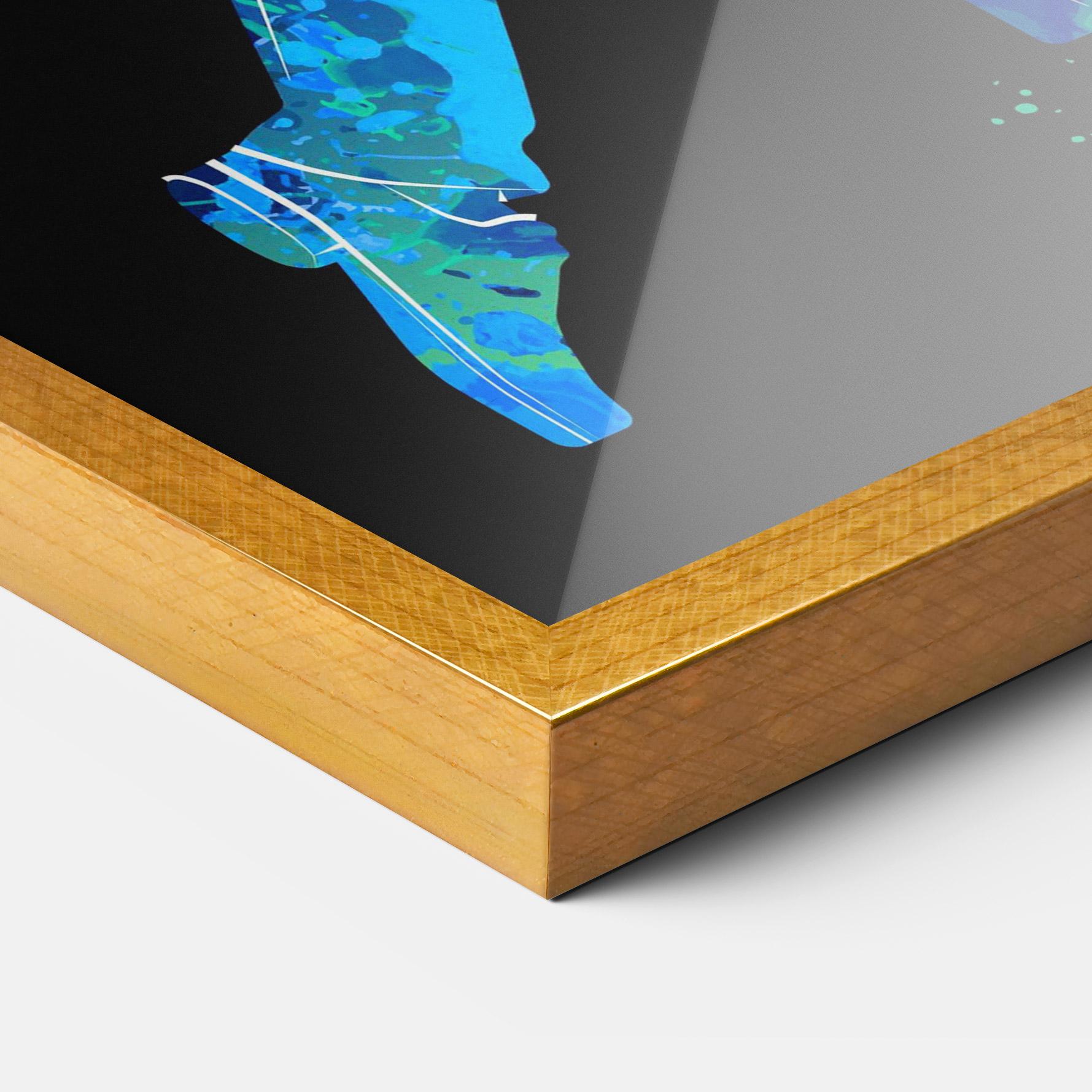 Рамкиран постер Color Mix Golf mockup 3