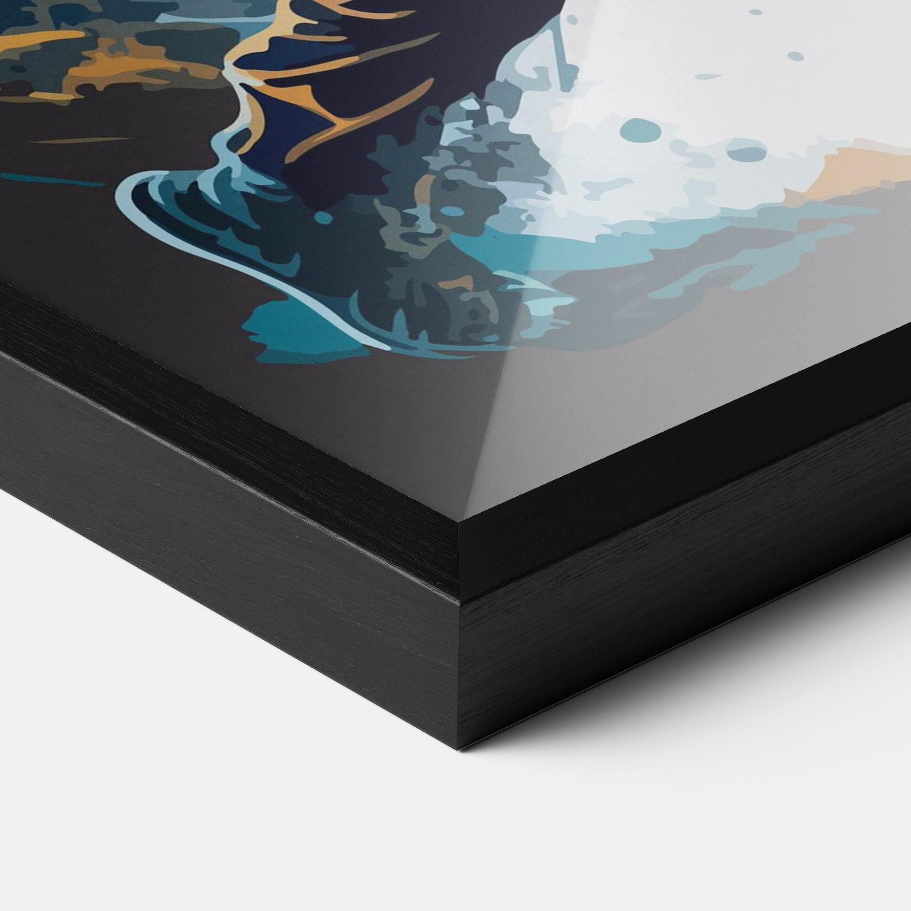 Рамкиран постер Golf On Grey mockup 3