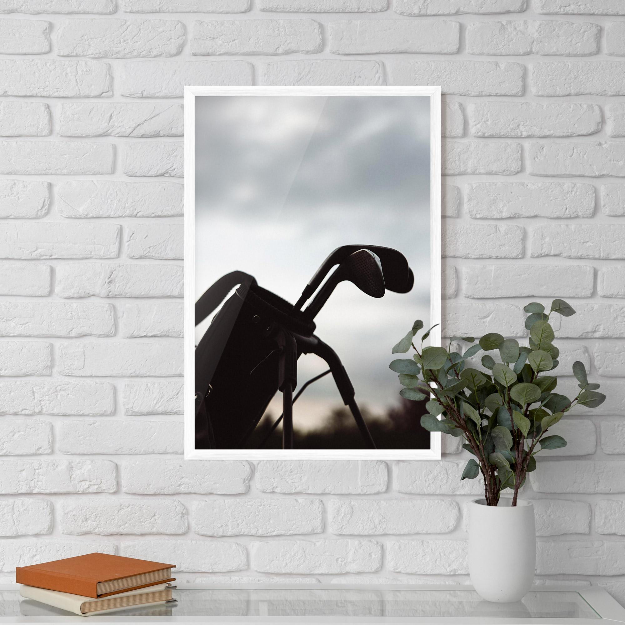 Рамкиран постер Golf Set Shilouette mockup 5