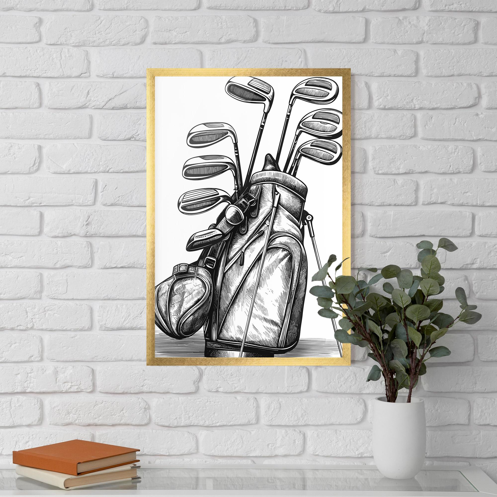 Рамкиран постер Golf Club mockup 5