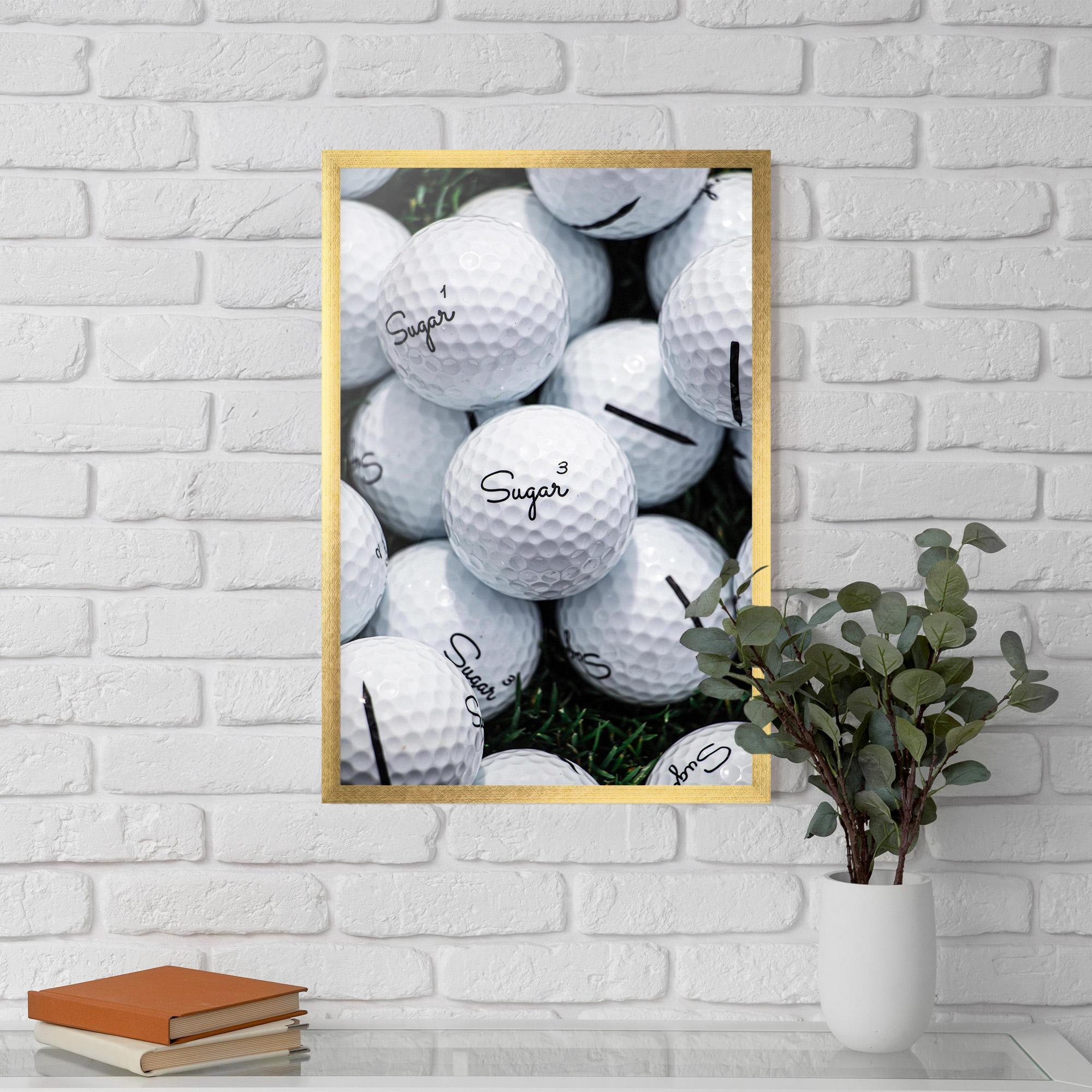 Рамкиран постер Sugar Golf Balls mockup 5