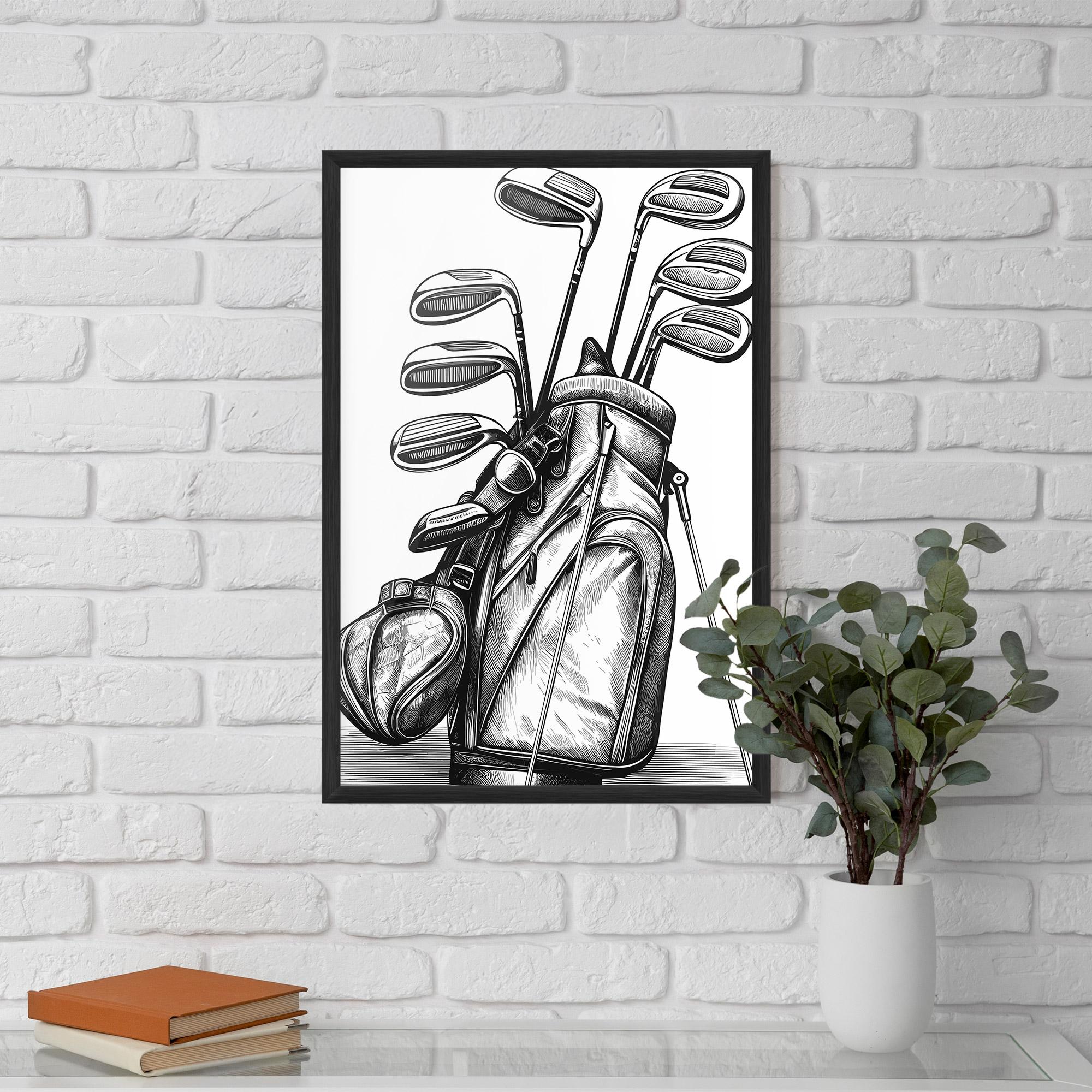 Рамкиран постер Golf Club mockup 5