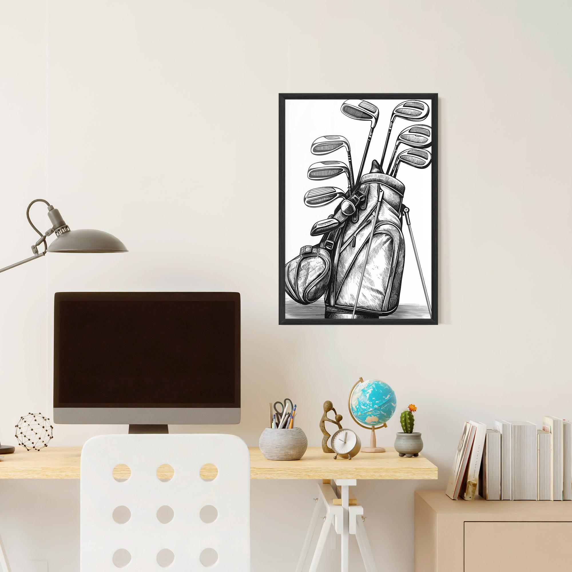 Рамкиран постер Golf Club mockup 6